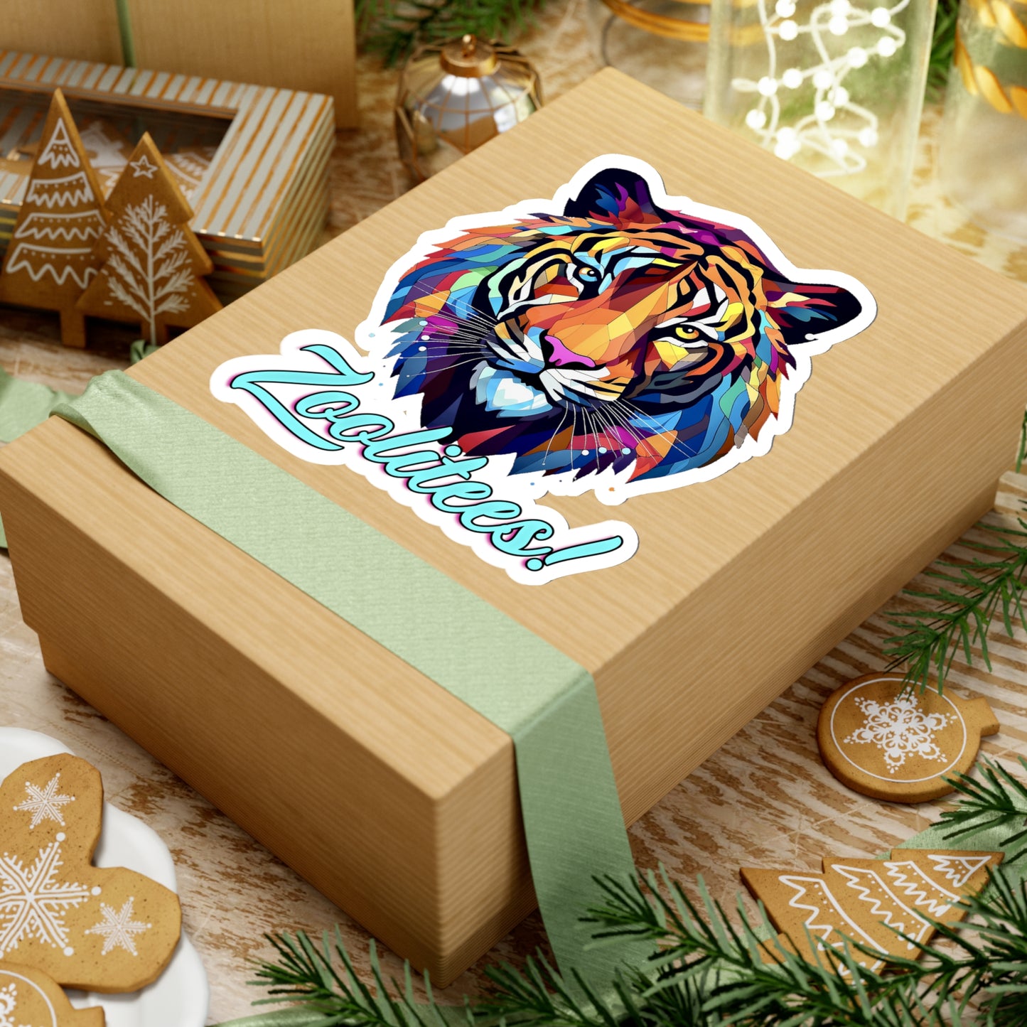 Lion Art Deco Stickers