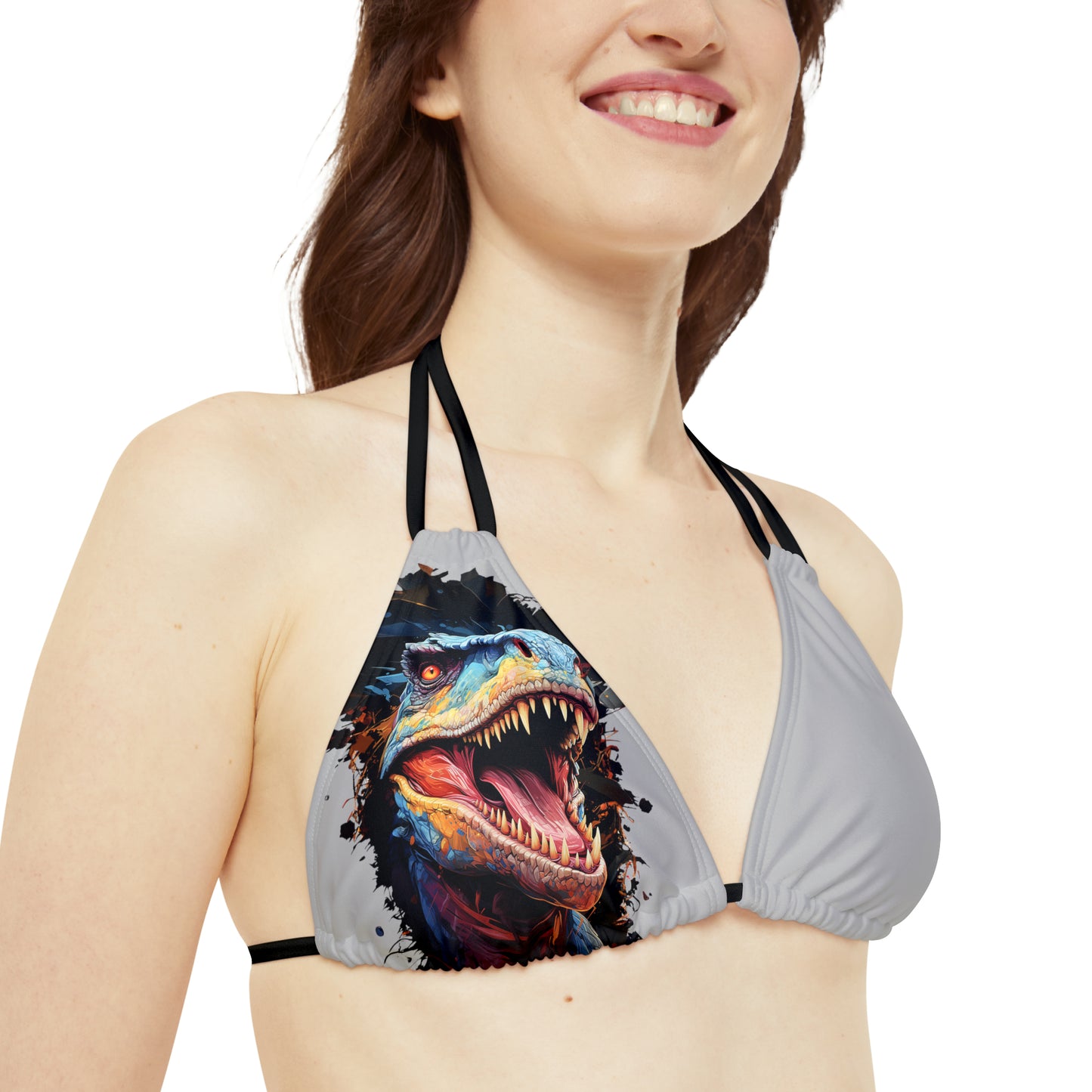 T-Rex Triangle Bikini Top