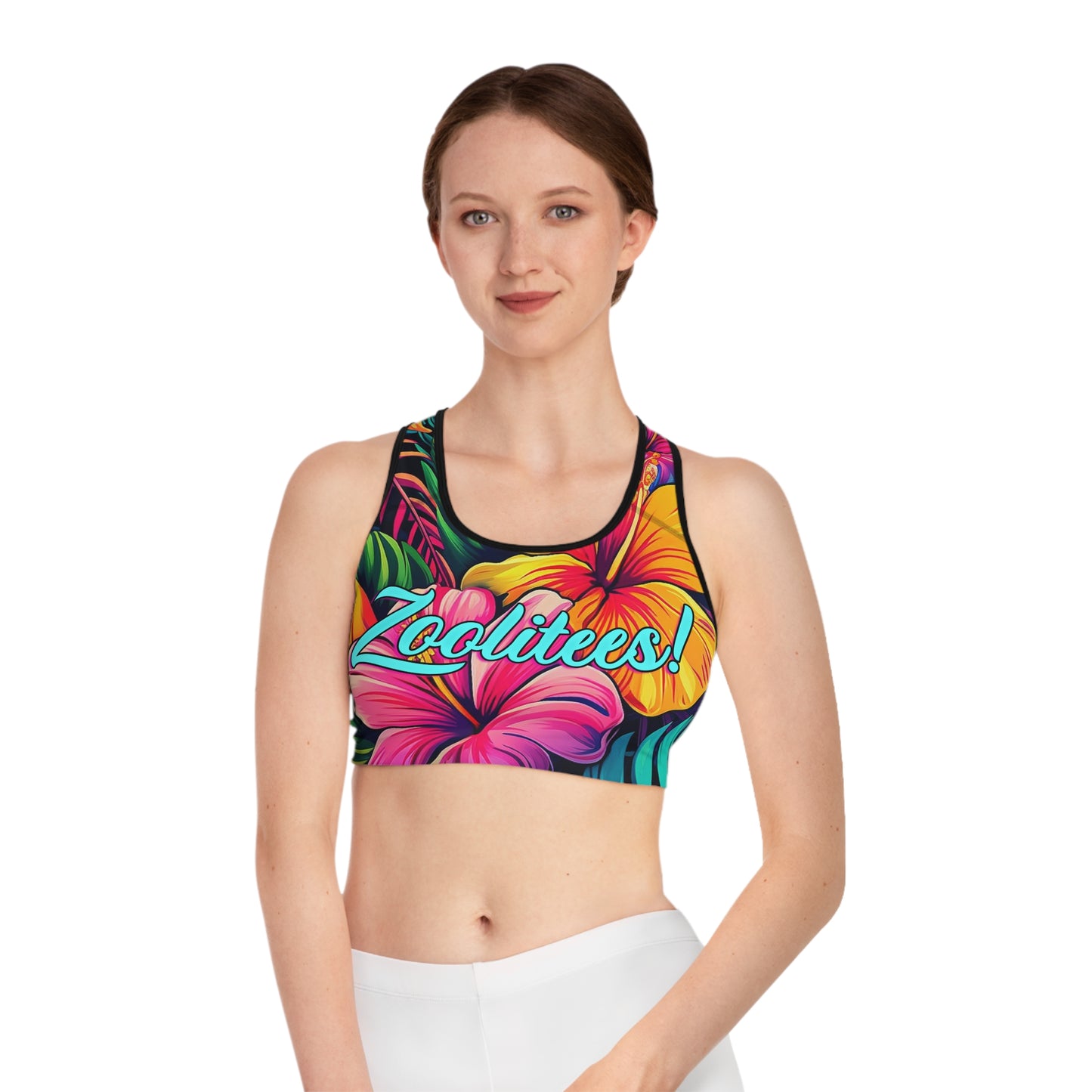 Tropical Sports Bra (AOP)