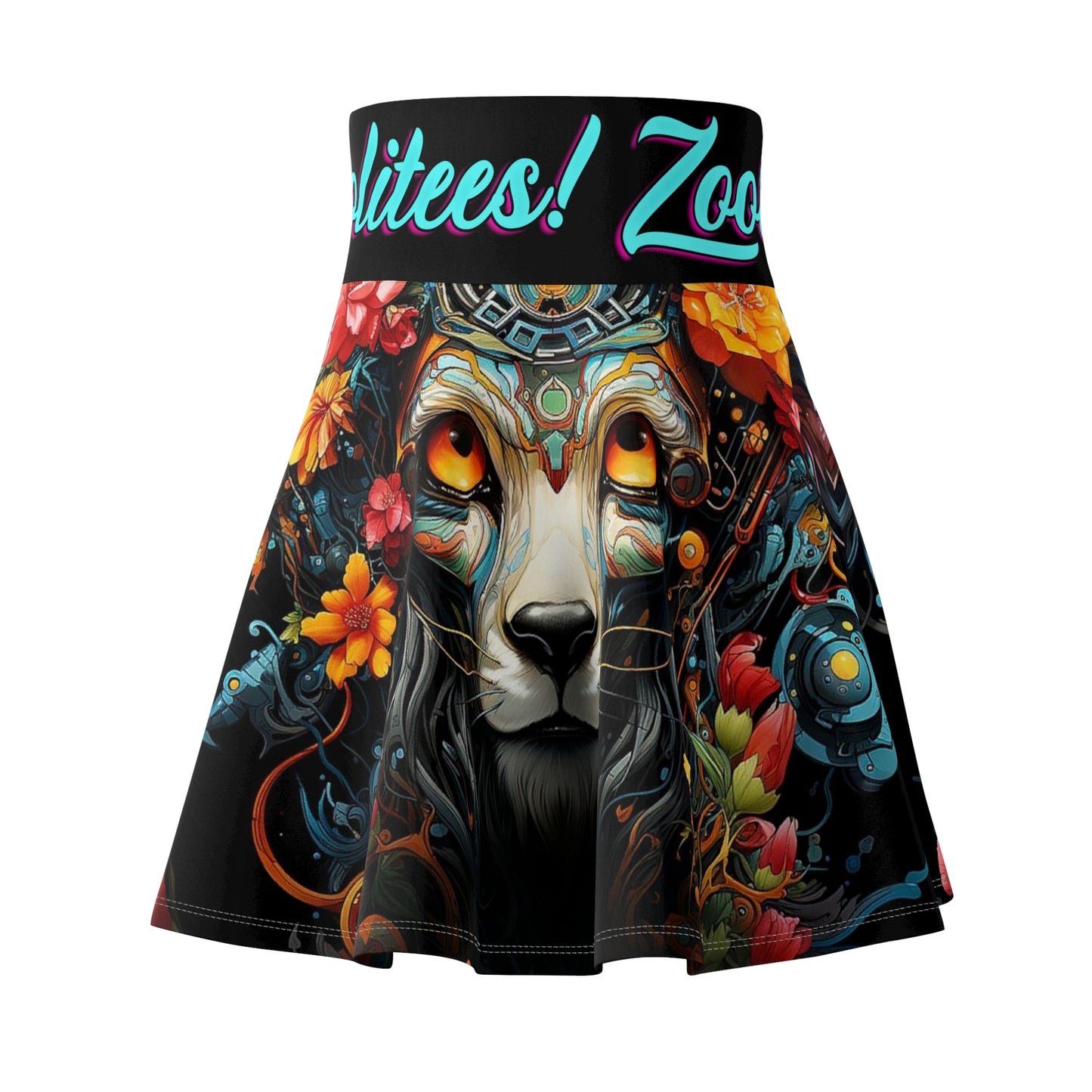 Focused Lion Women's Skater Skirt