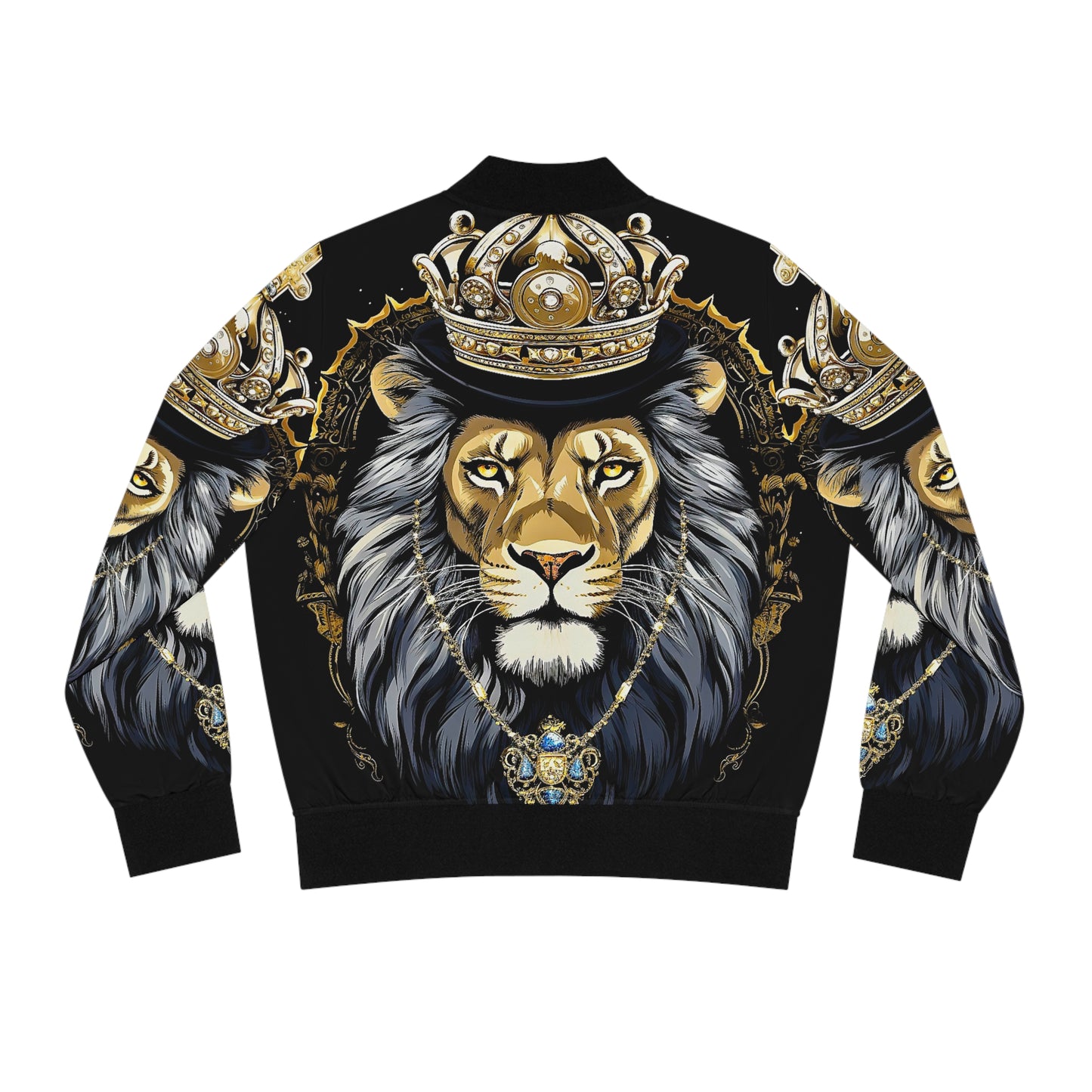 Women's King Lion Bomber Jacket (AOP)