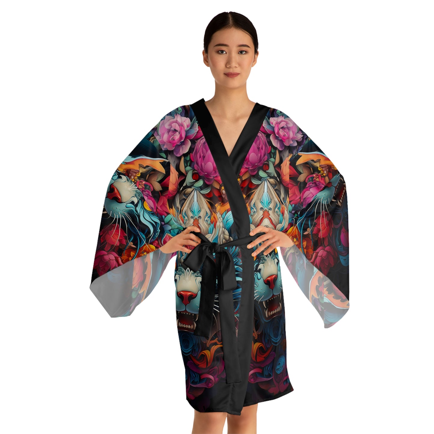 Wildcat Long Sleeve Kimono Robe