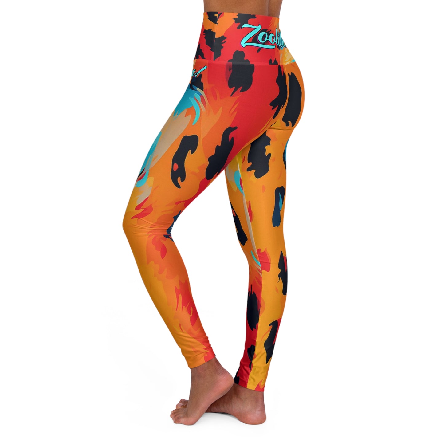 Zoolitees Leopard High Waisted Yoga Leggings (AOP)