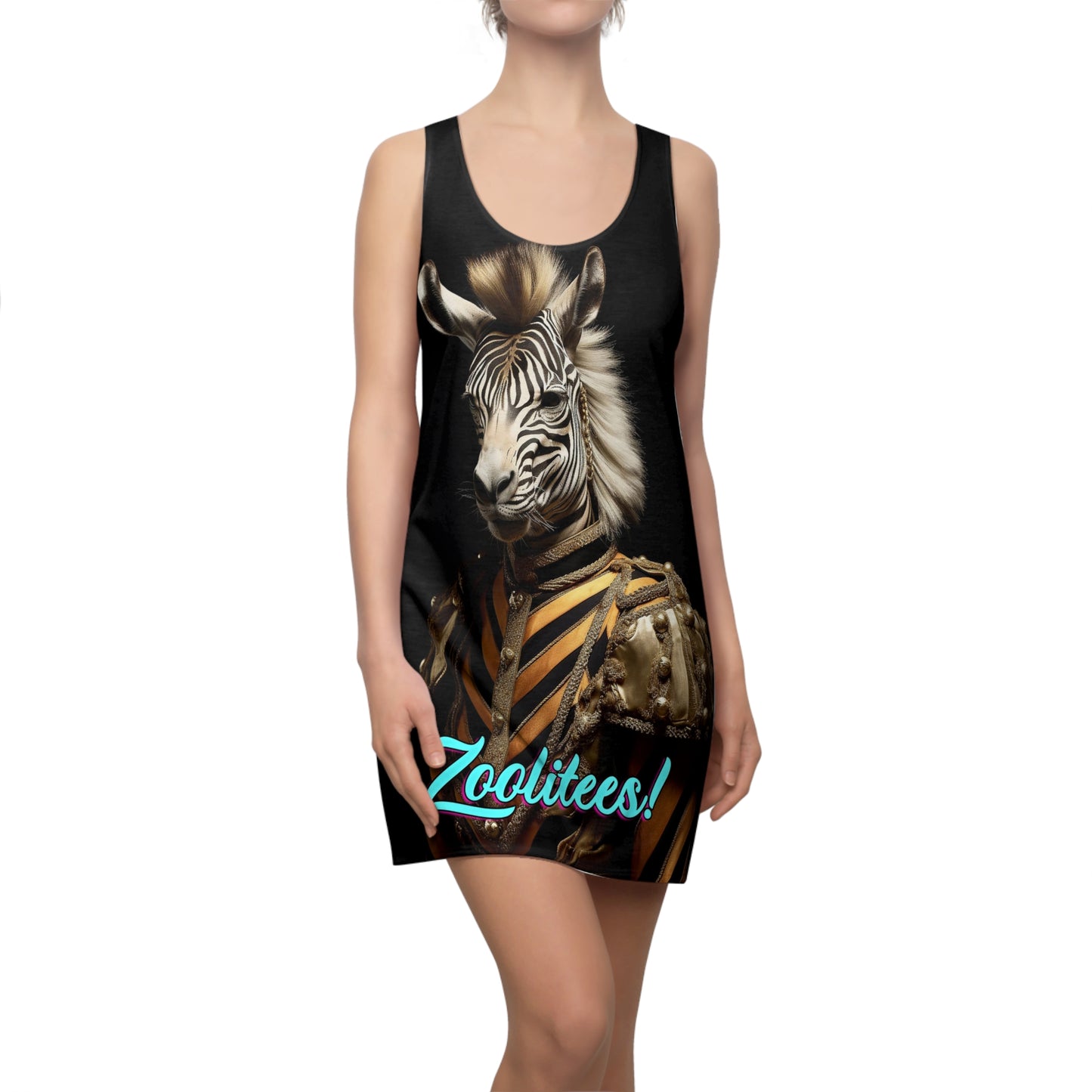 Prominent Zebra Women's Cut & Sew Racerback Dress