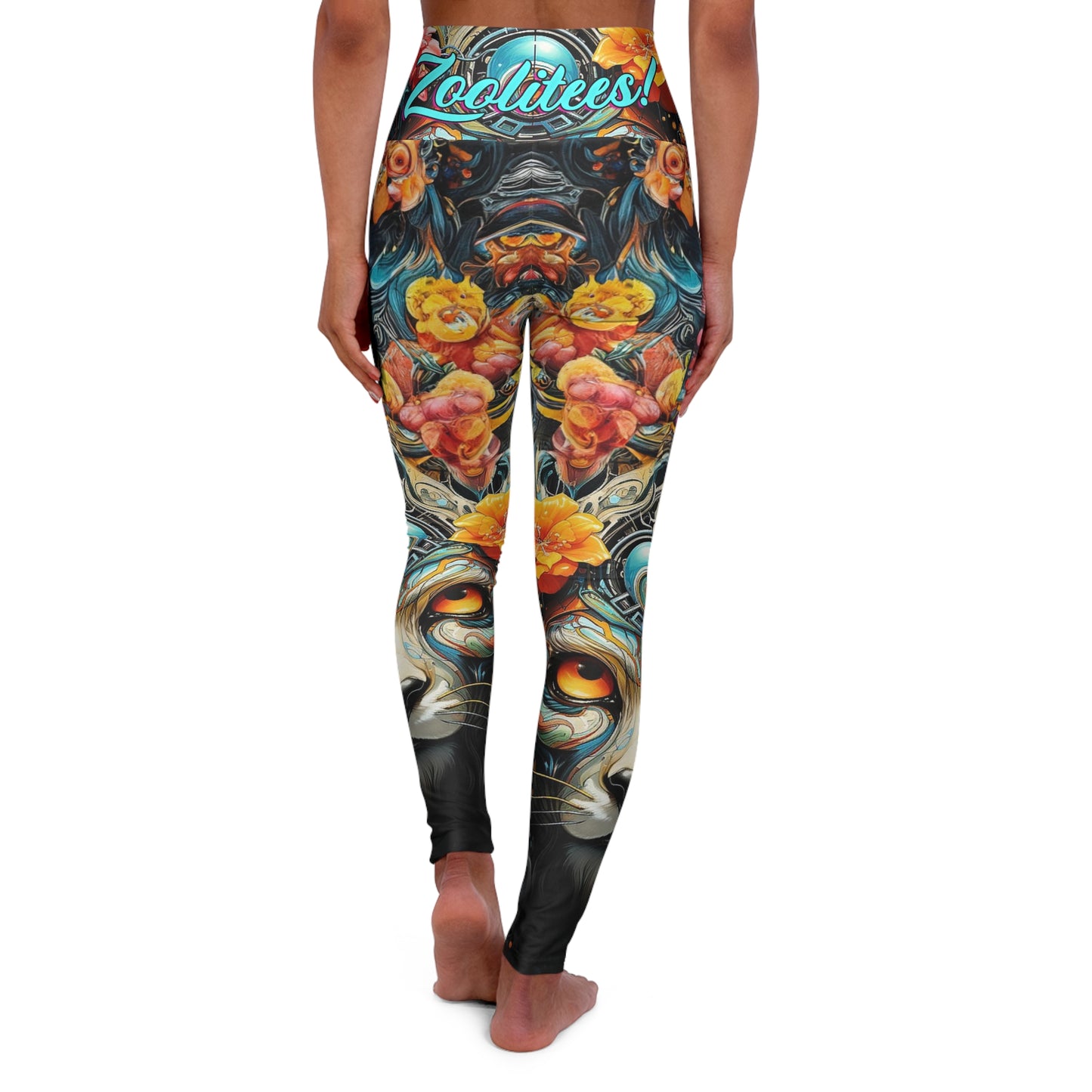 Focused Lion High Waisted Yoga Leggings