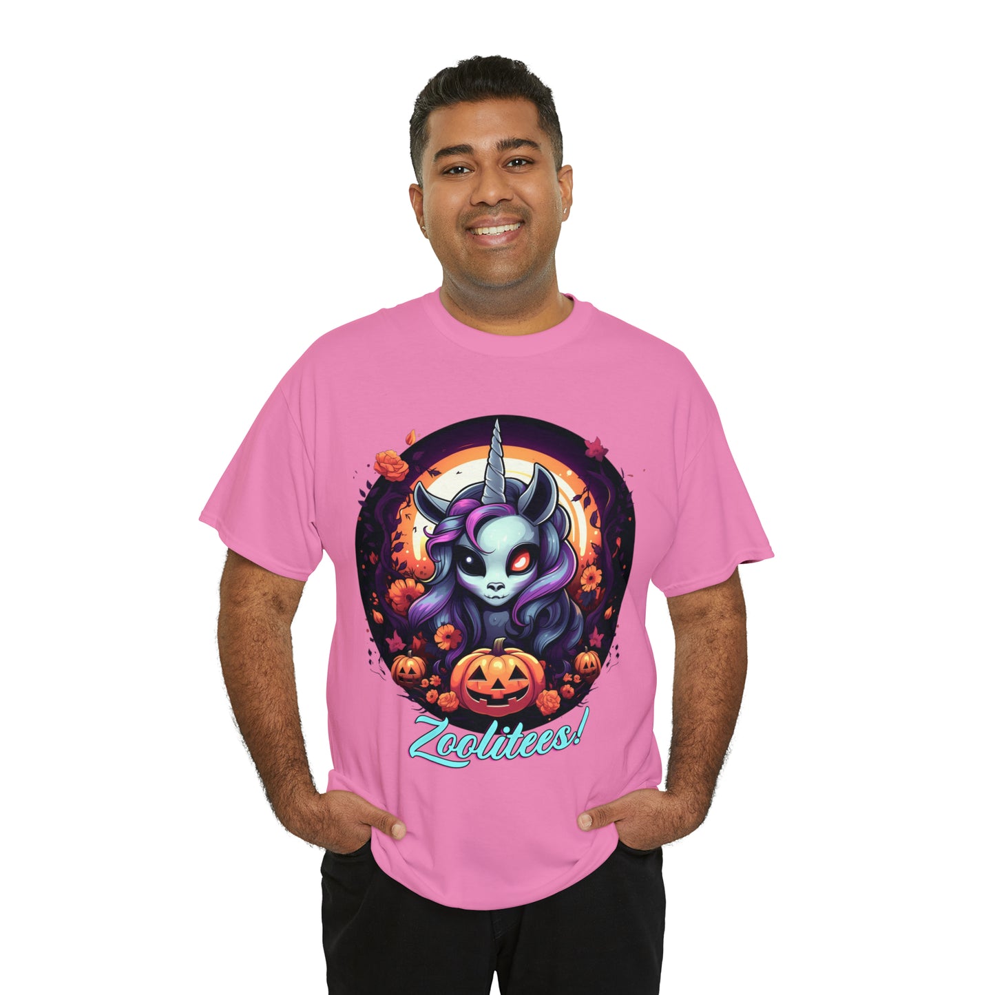 Halloween Unicorn Unisex Heavy Cotton Tee