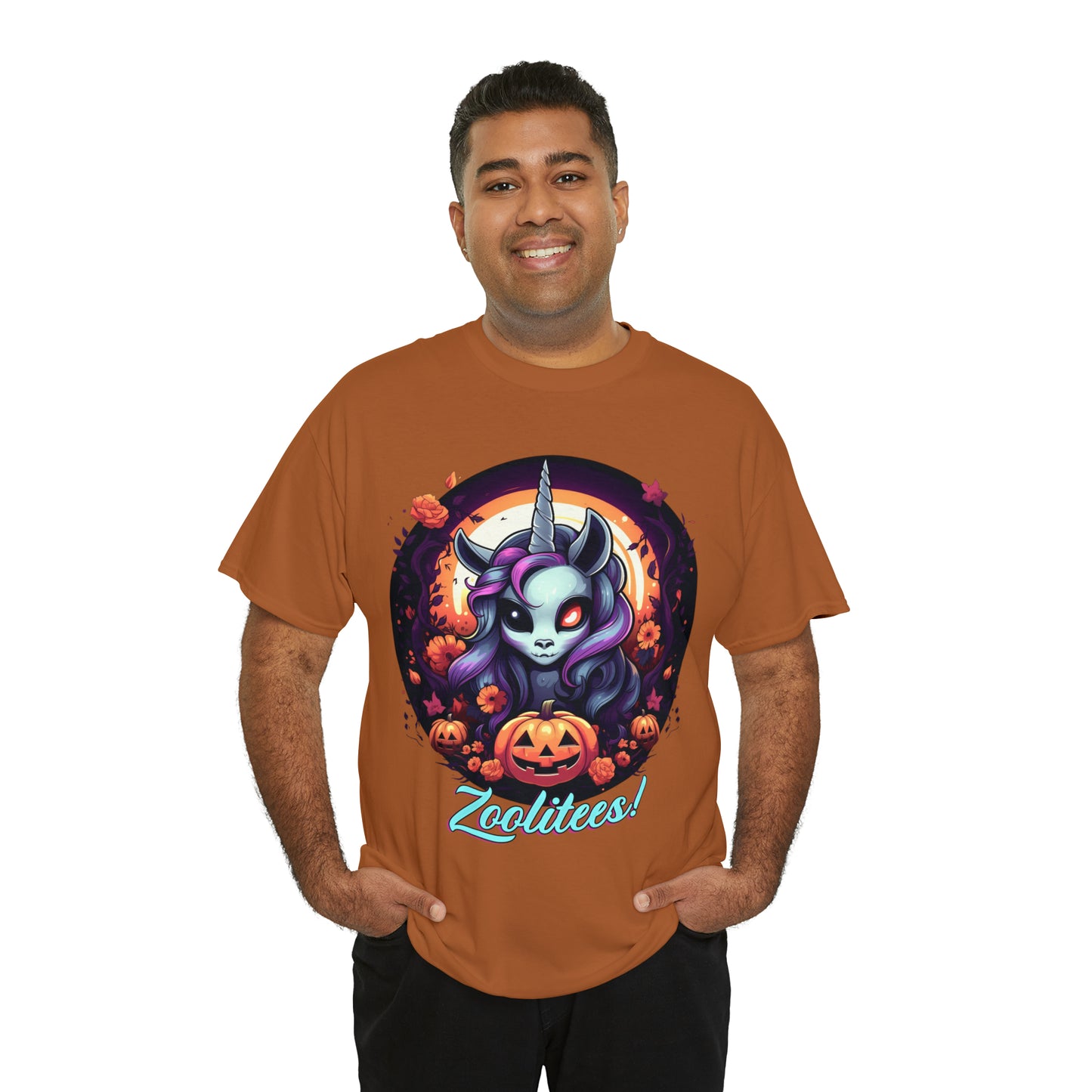 Halloween Unicorn Unisex Heavy Cotton Tee