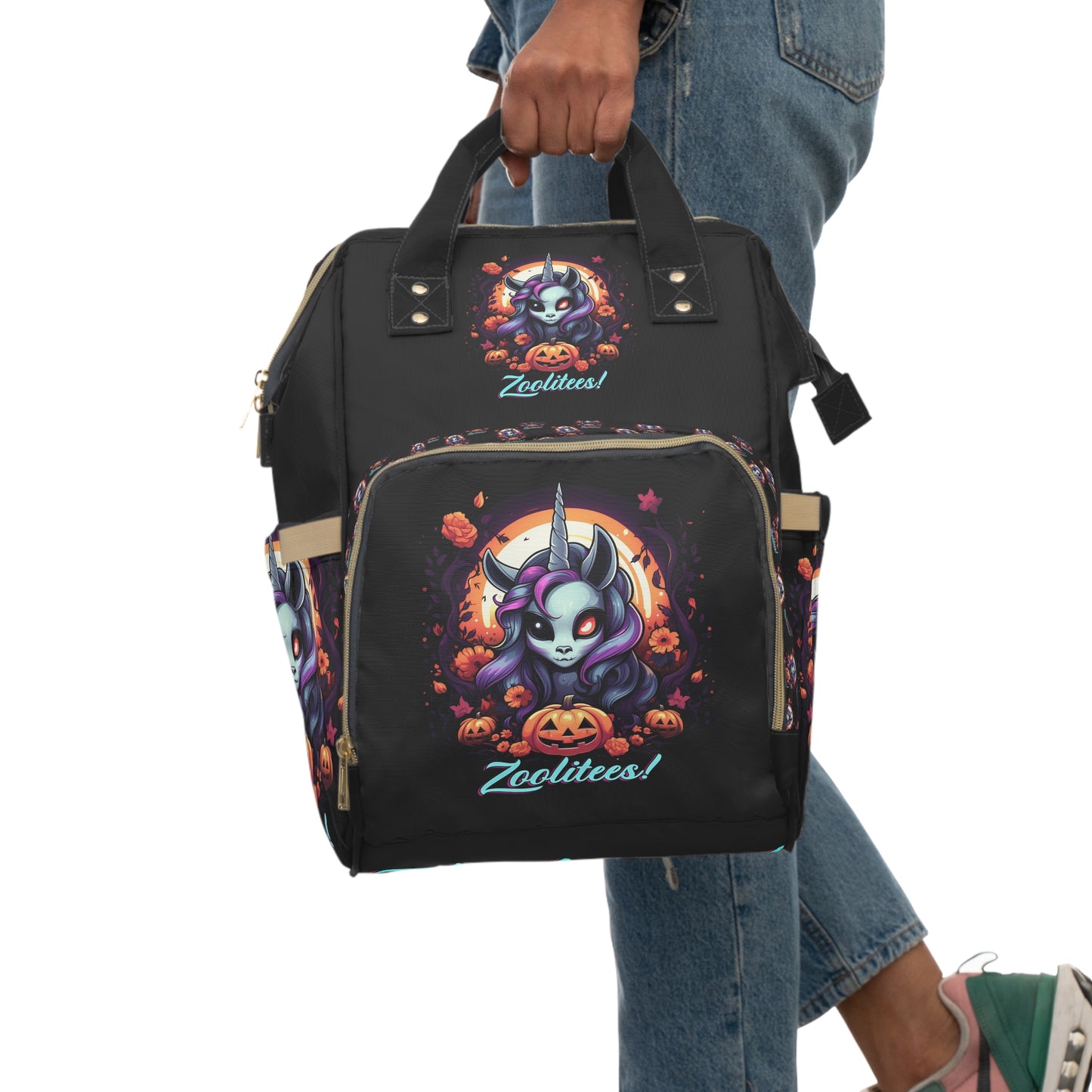 Halloween Unicorn Multifunctional Diaper Backpack