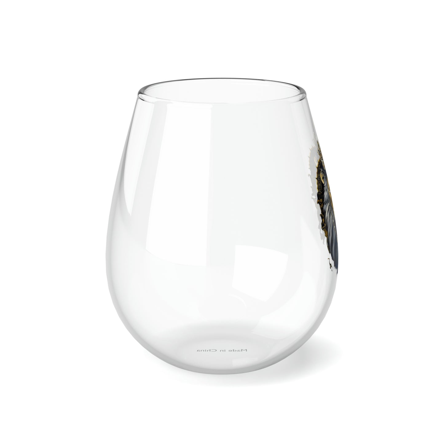 Crown Lion 1 Stemless Wine Glass, 11.75oz