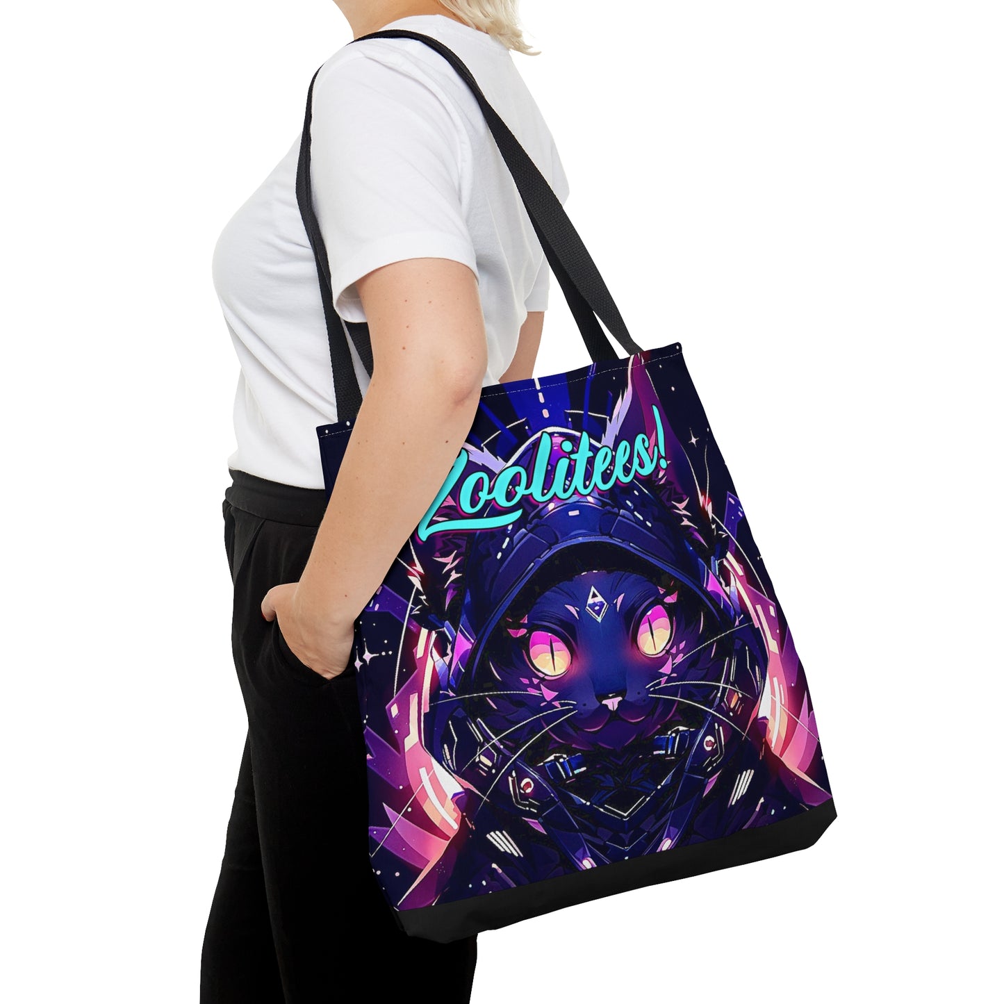 Cat Glow Tote Bag