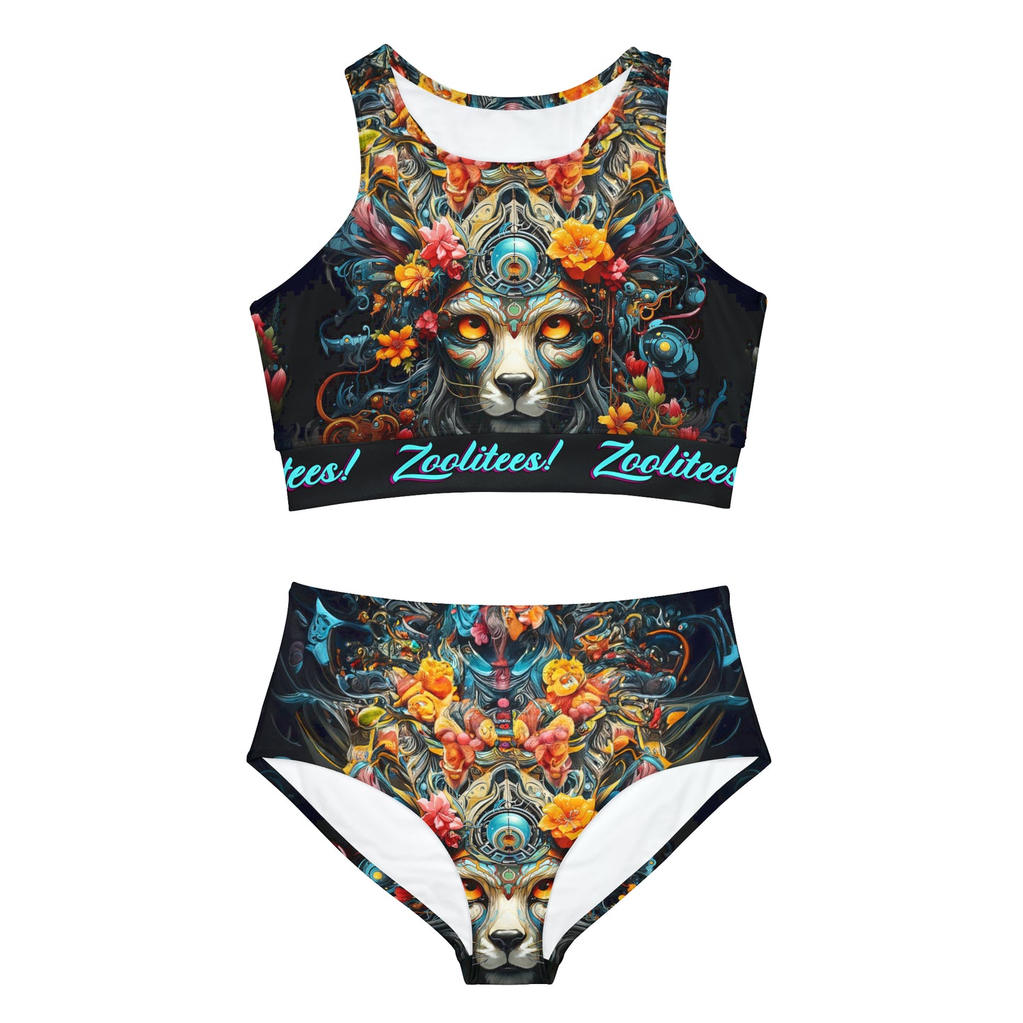 Focused Lion Sporty Bikini Set