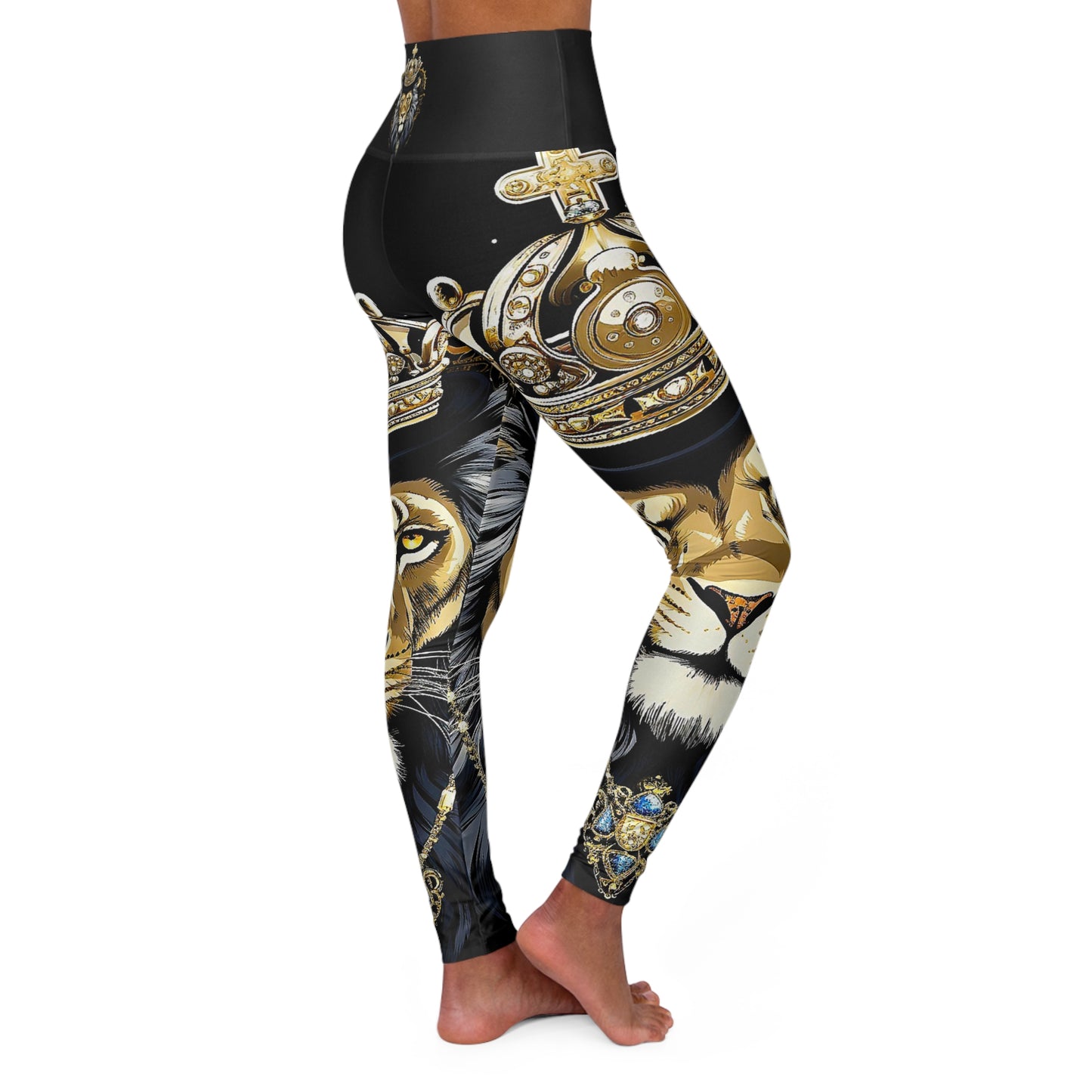 Crown Lion 1 High Waisted Yoga Leggings