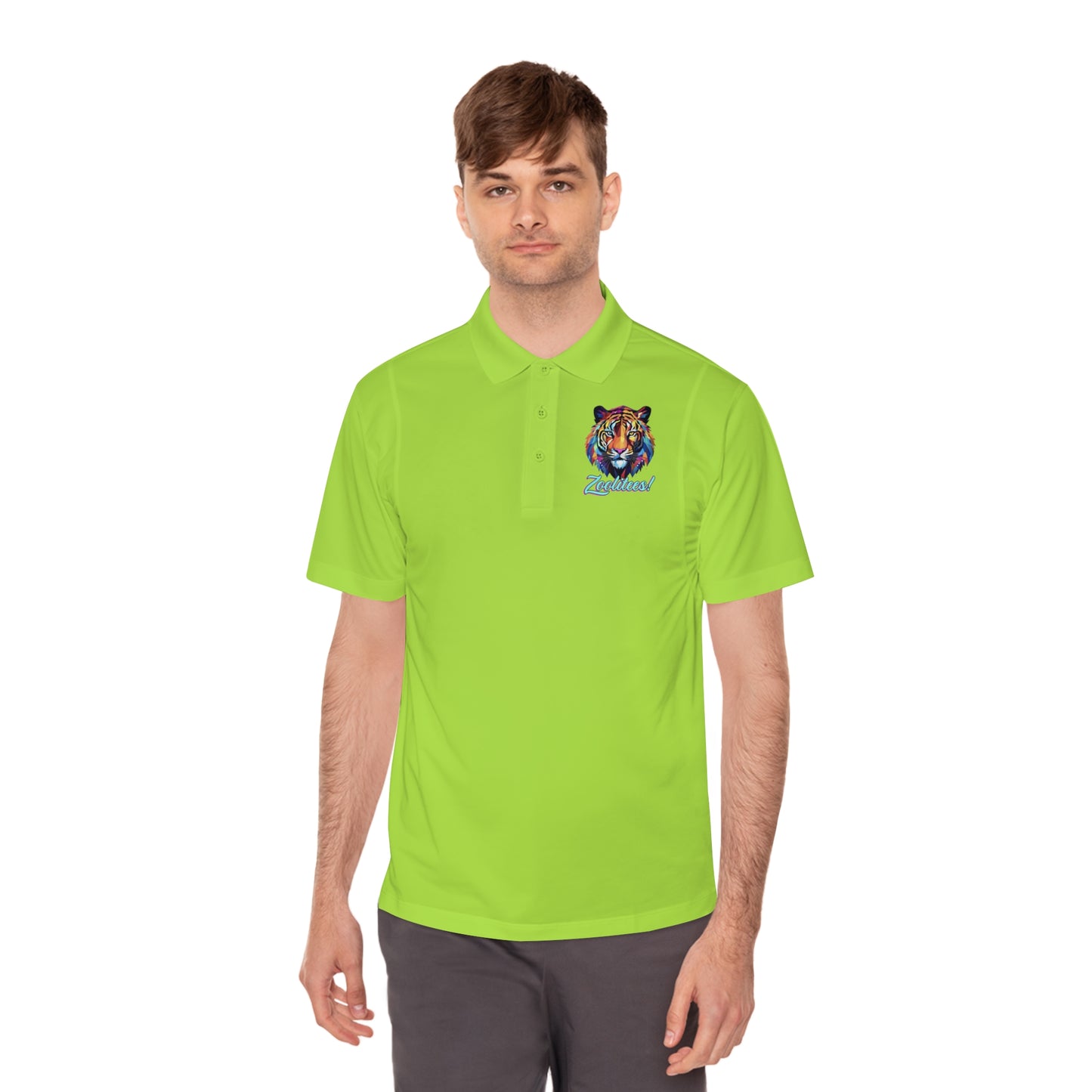 Lion Art Deco Logo Men's Sport Polo Shirt