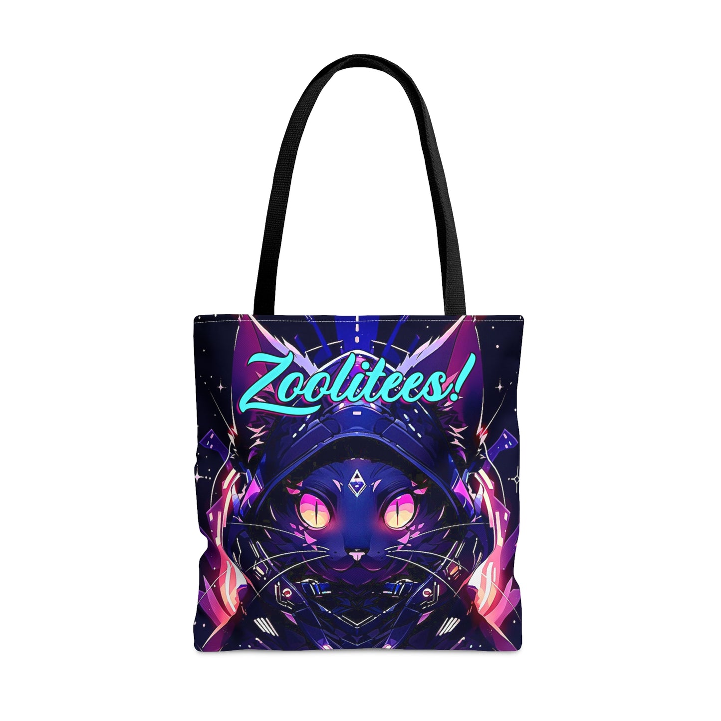 Cat Glow Tote Bag