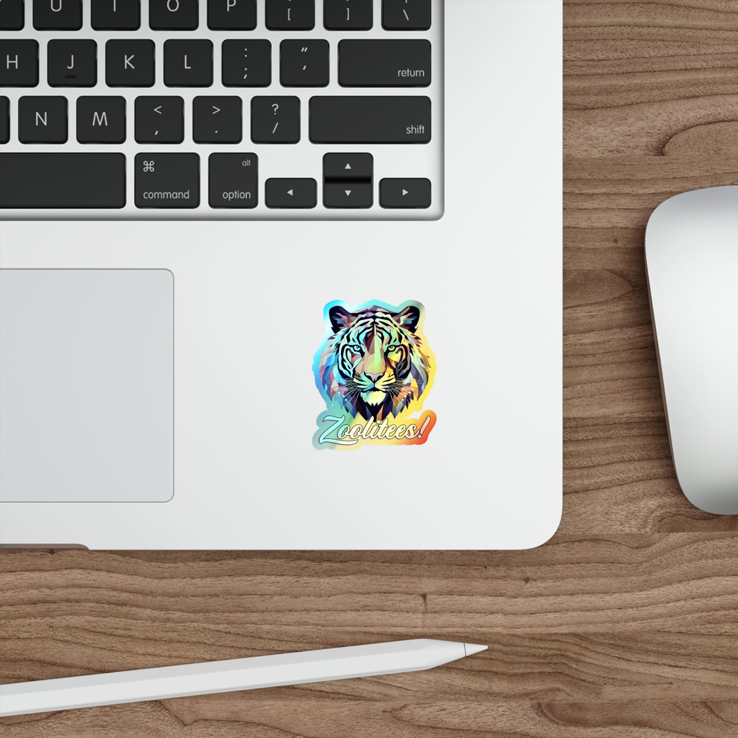 Tiger Holographic Die-cut Stickers