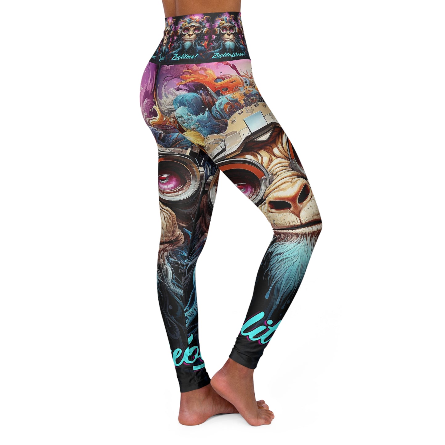 Mystic Monkey High Waisted Yoga Leggings