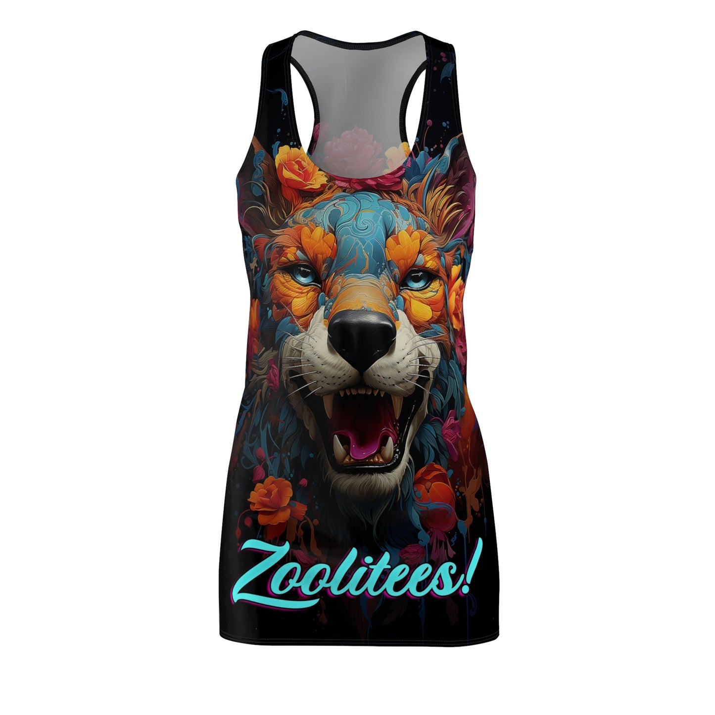 Tibetan Tiger Women's Cut & Sew Racerback Dress