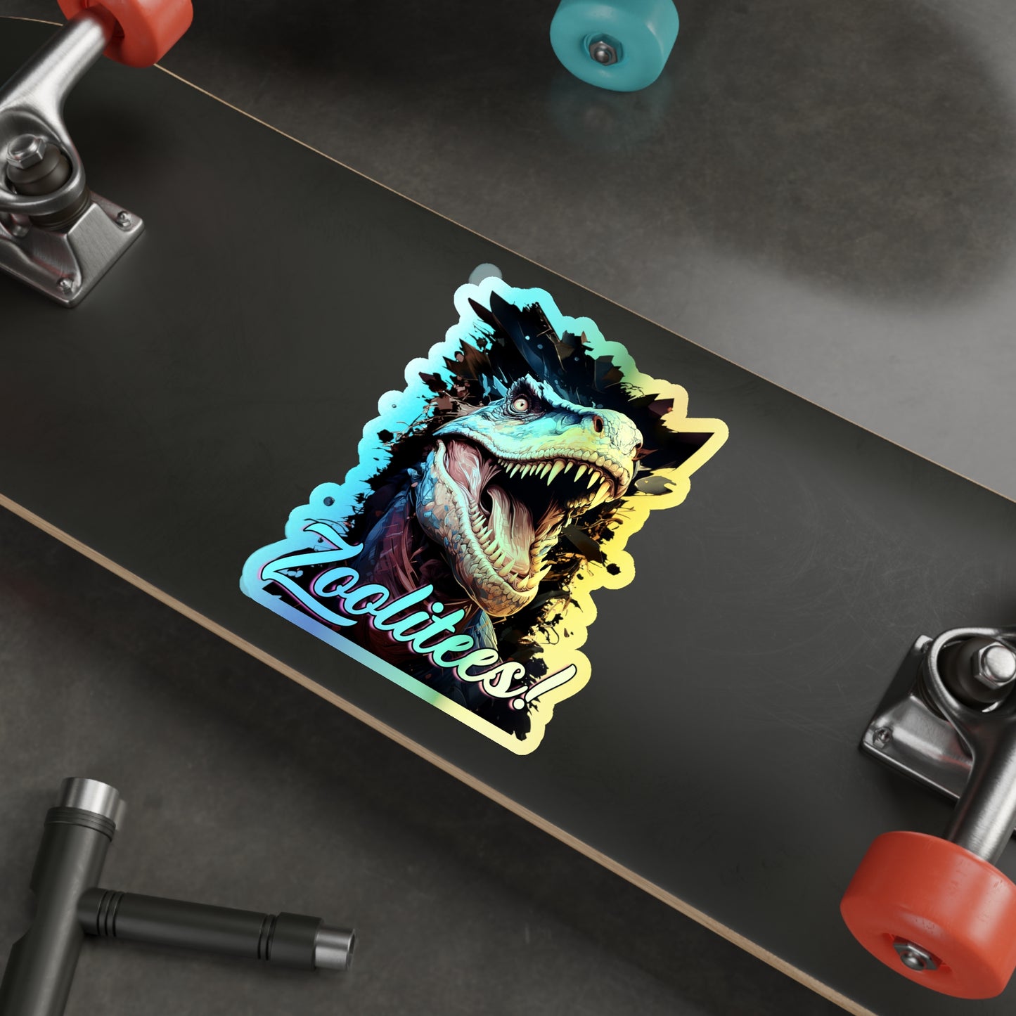 T-Rex Holographic Die-cut Stickers