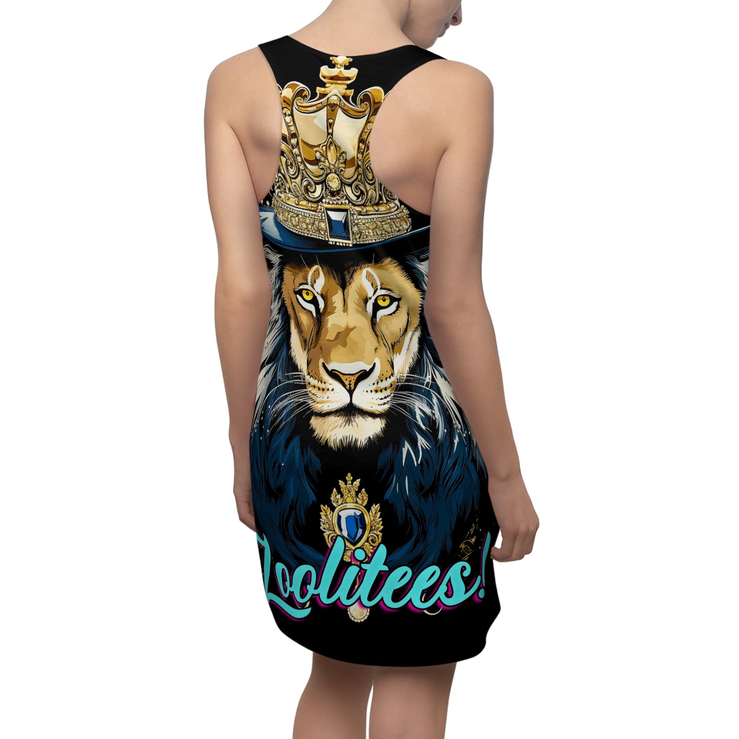 Crown Lion 2 Women's Cut & Sew Racerback Dress