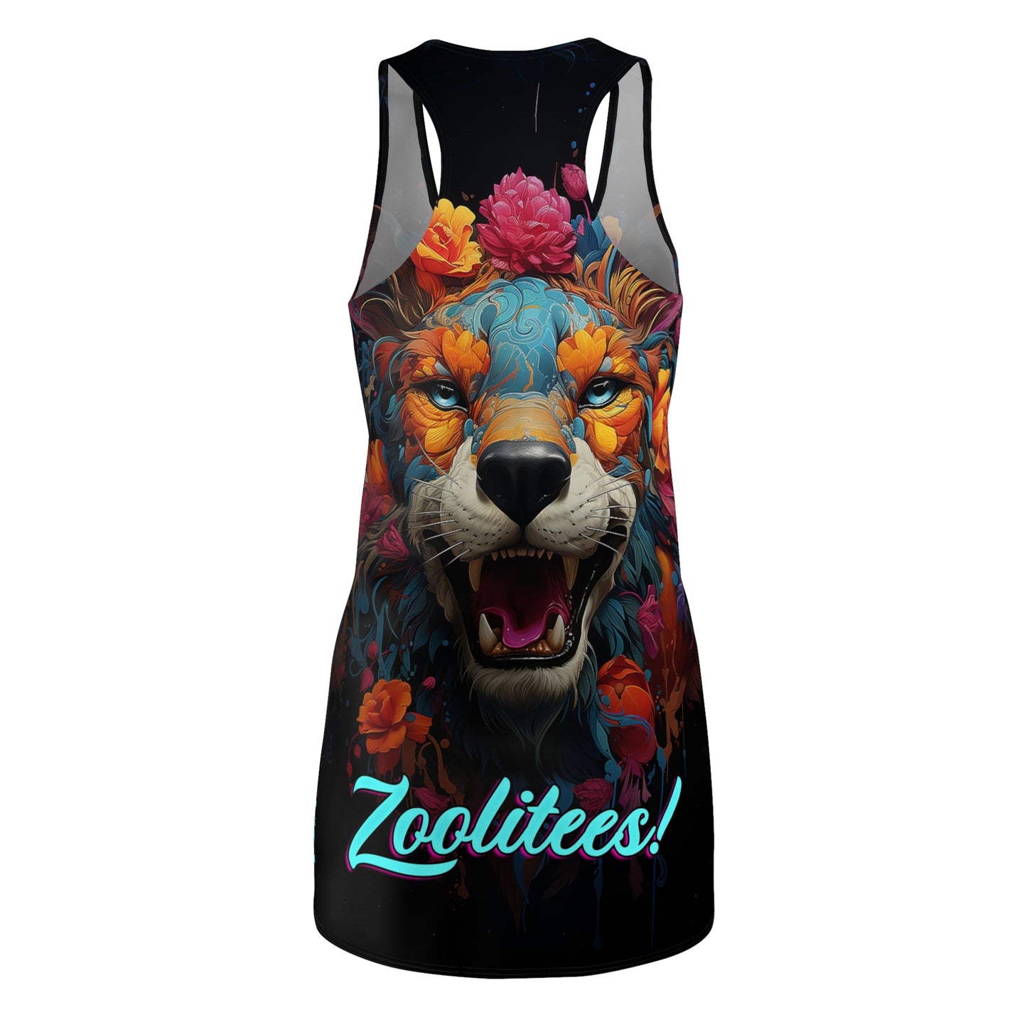 Tibetan Tiger Women's Cut & Sew Racerback Dress