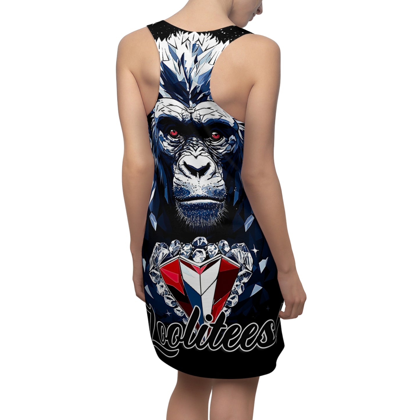 Liam the Gorilla Women's Cut & Sew Racerback Dress