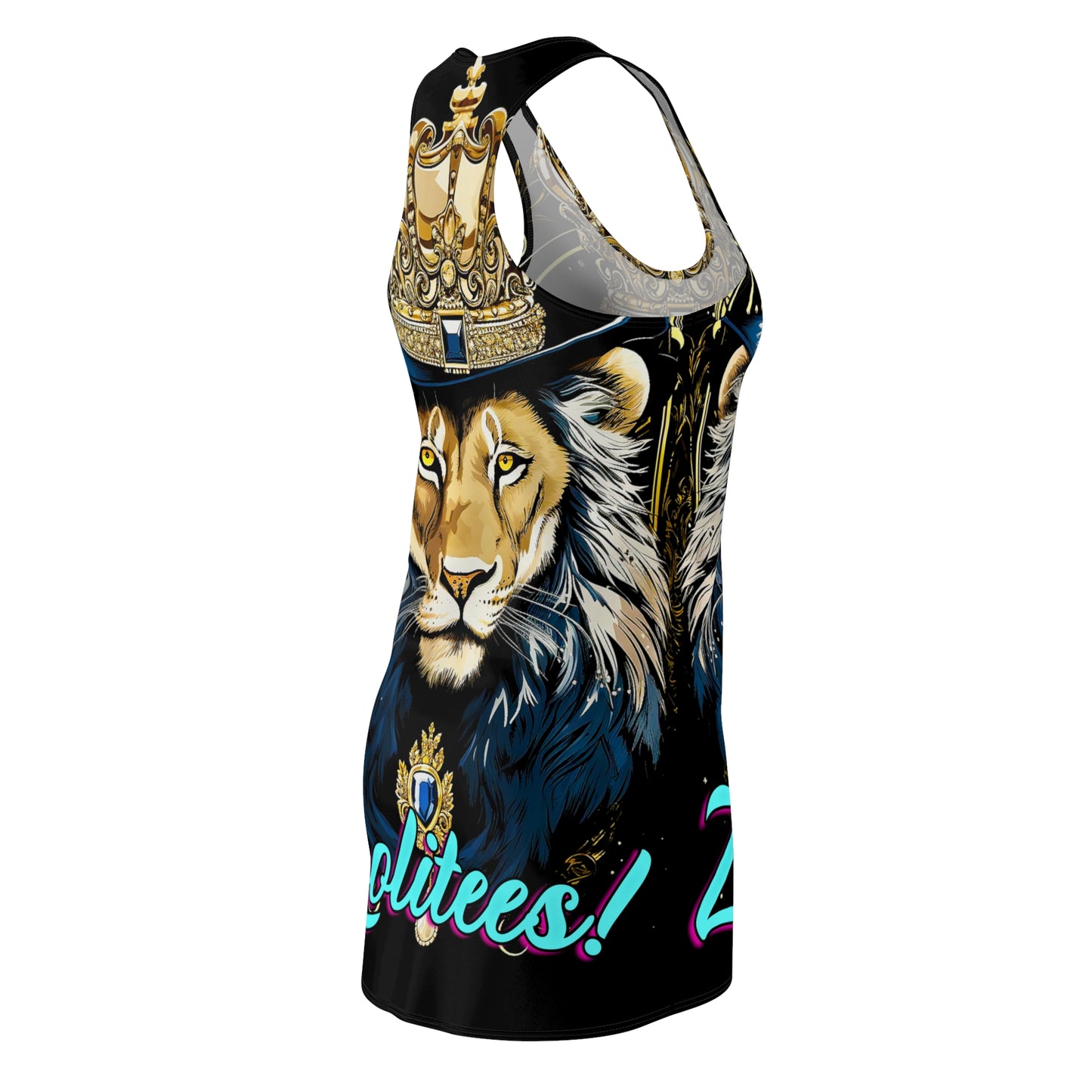 Crown Lion 2 Women's Cut & Sew Racerback Dress