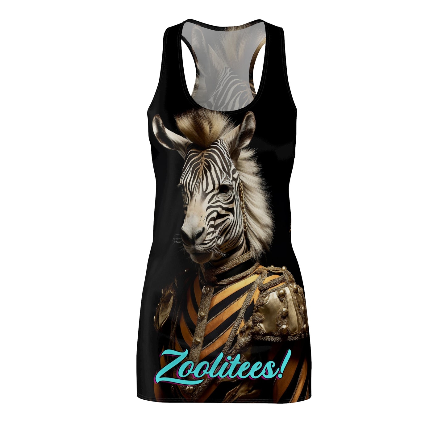 Prominent Zebra Women's Cut & Sew Racerback Dress