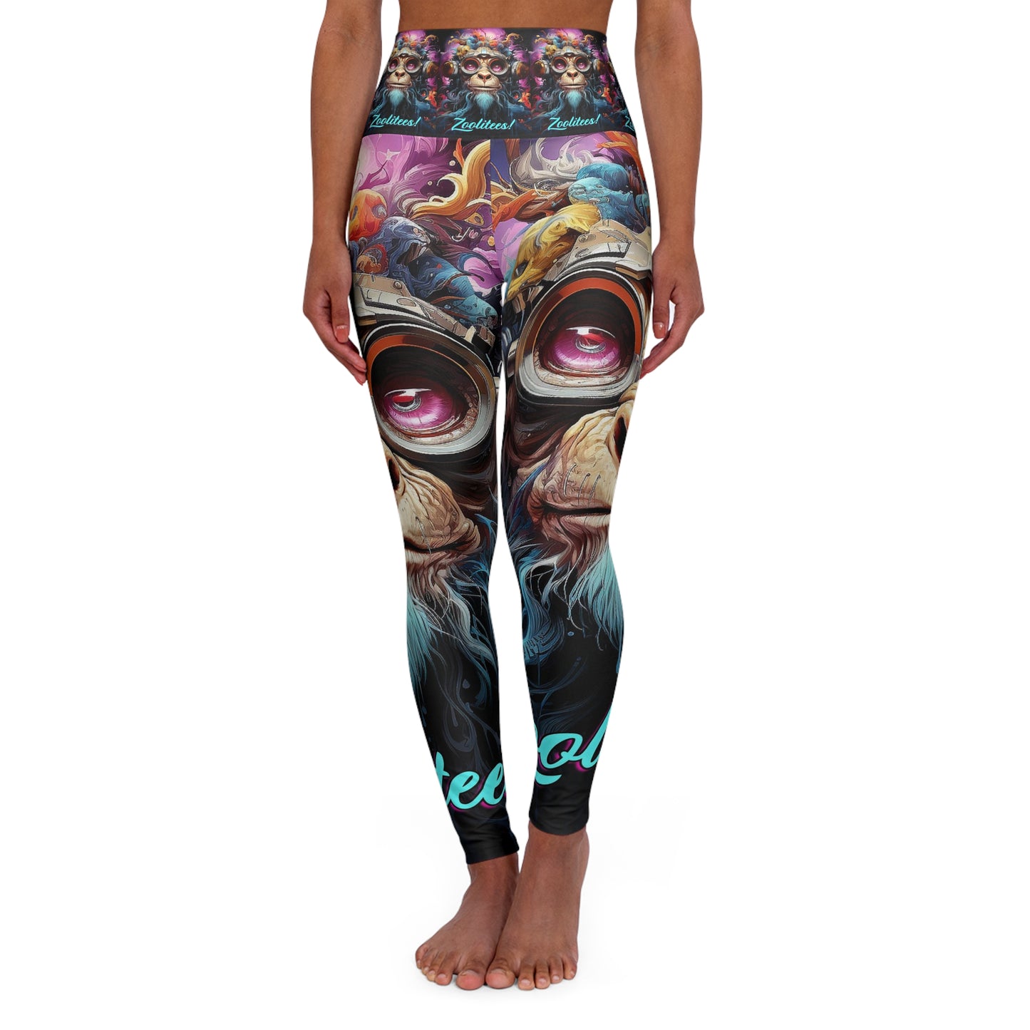 Mystic Monkey High Waisted Yoga Leggings