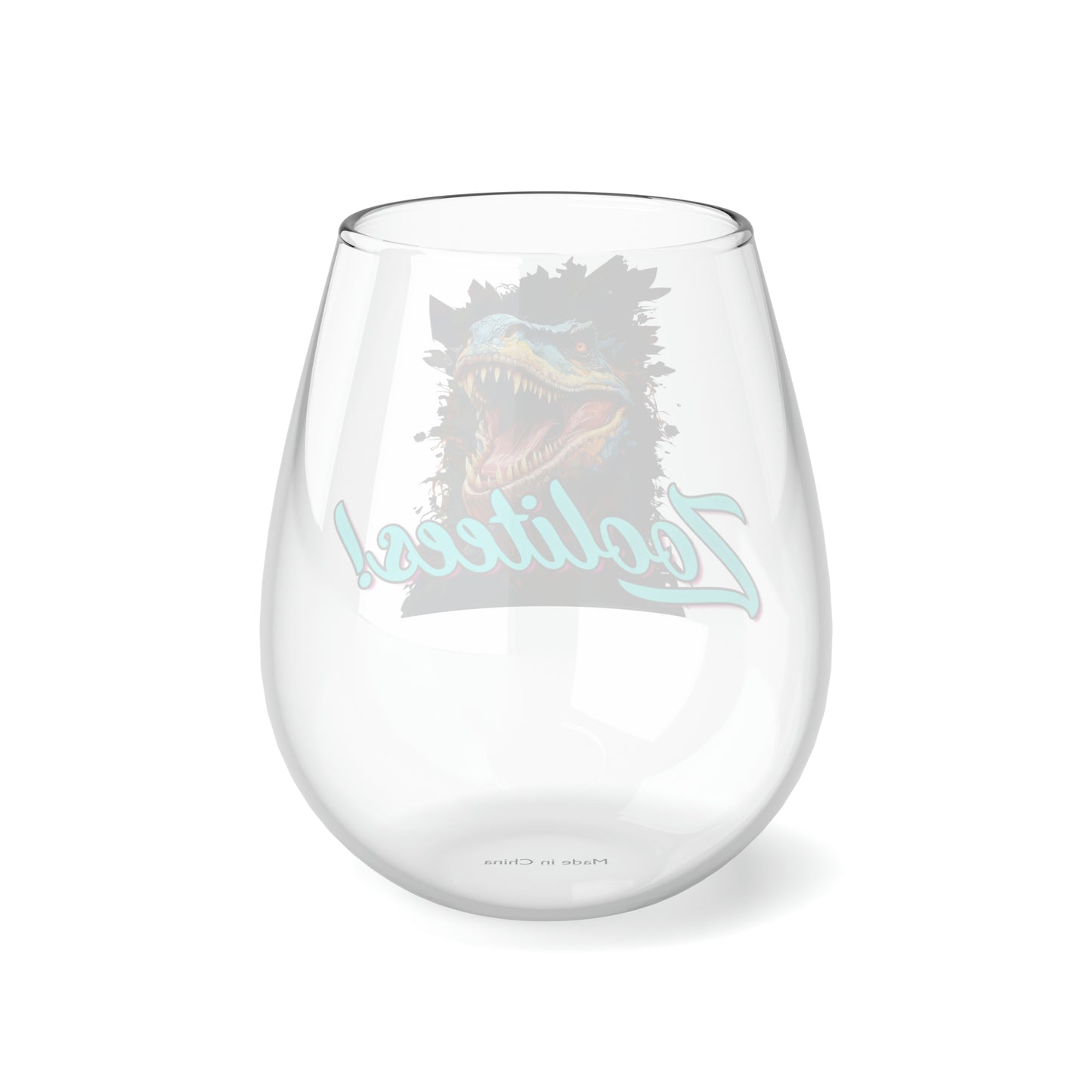 T-Rex Stemless Wine Glass, 11.75oz