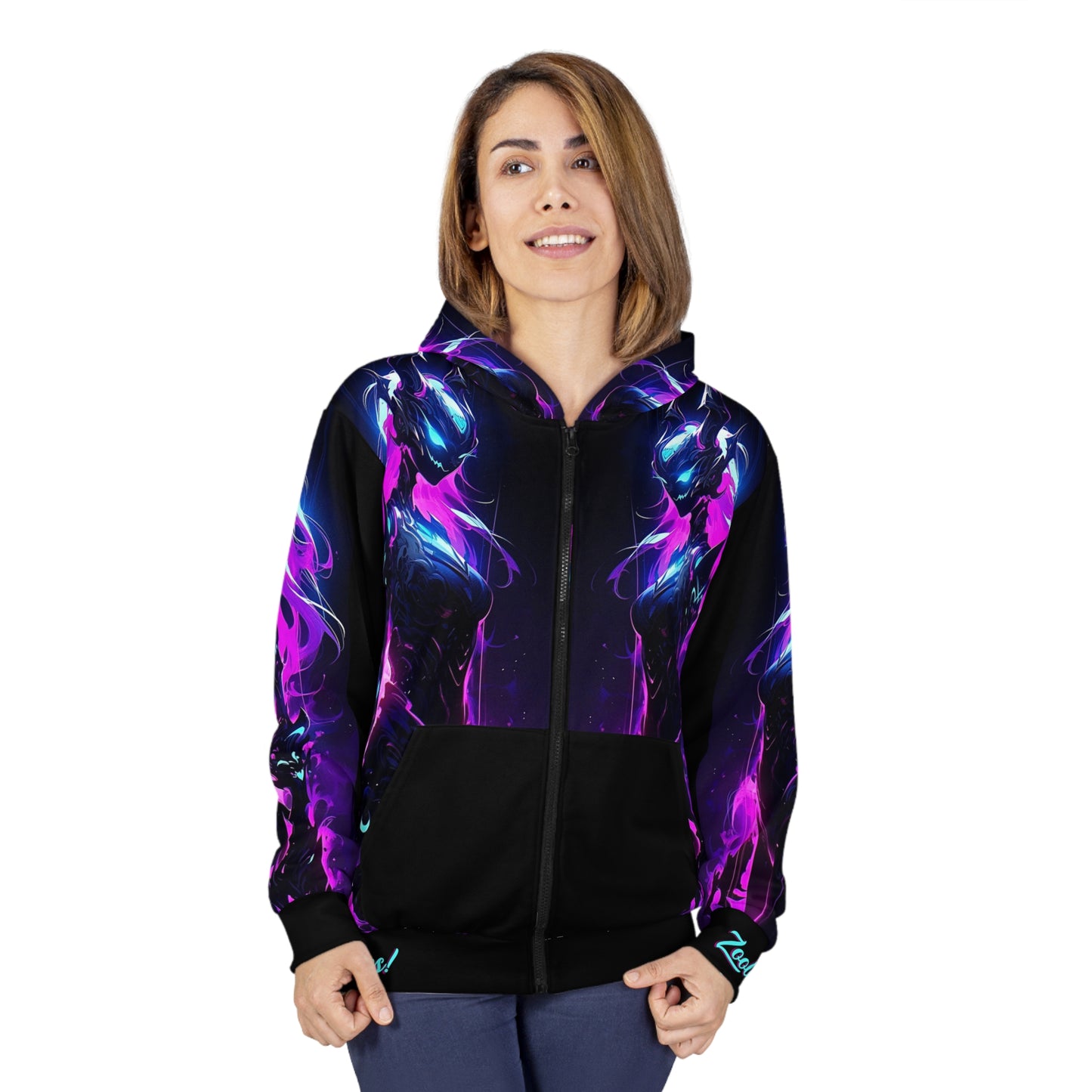 Lady Claw Unisex Zip Hoodie