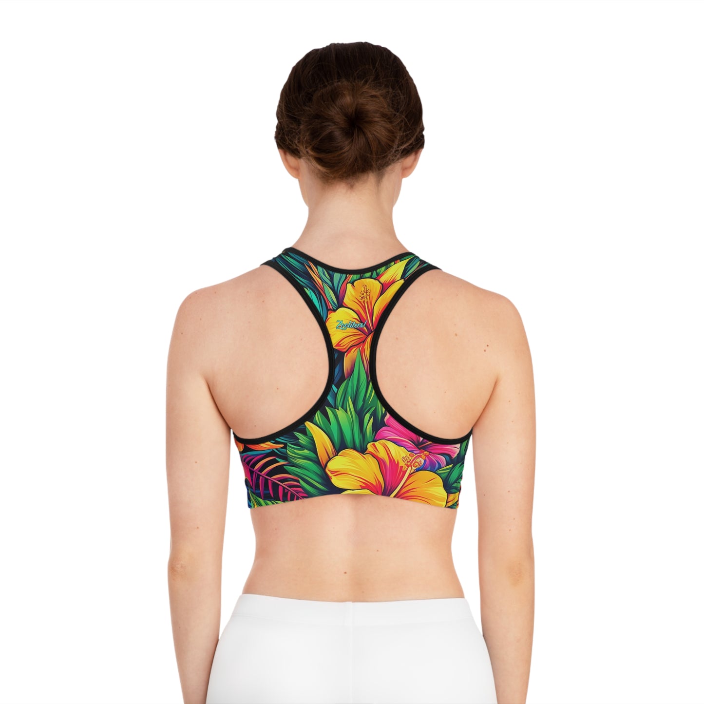 Tropical Sports Bra (AOP)