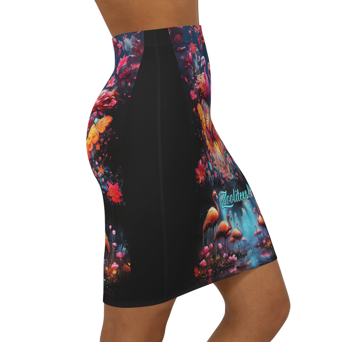 Butterfly Flamingo Women's Mini Skirt