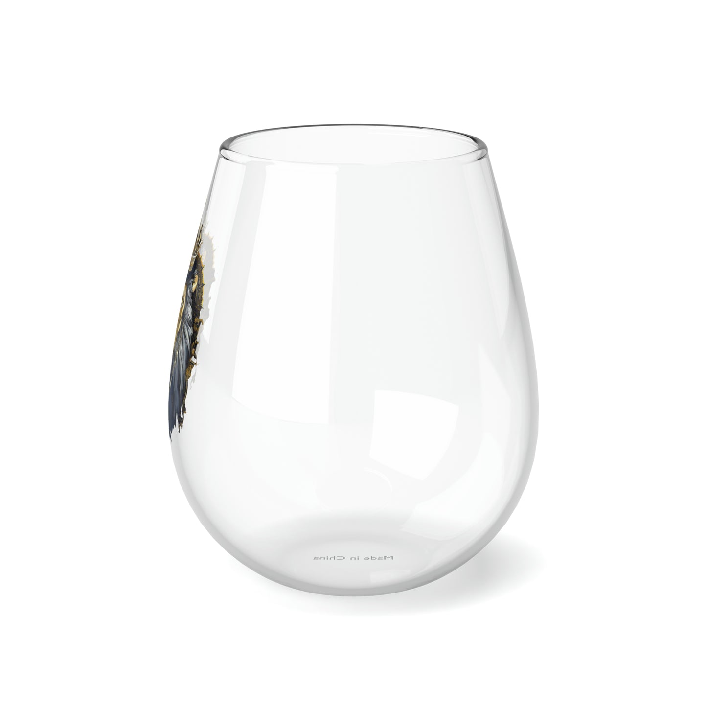 Crown Lion 1 Stemless Wine Glass, 11.75oz