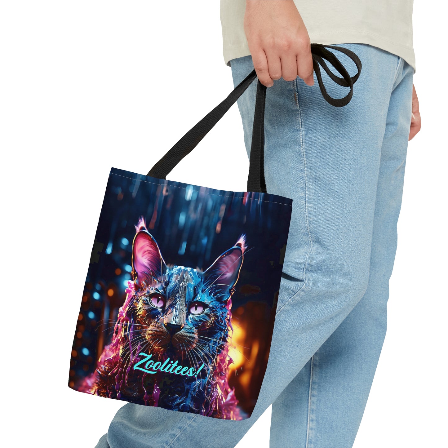 Acrylic Cat Tote Bag