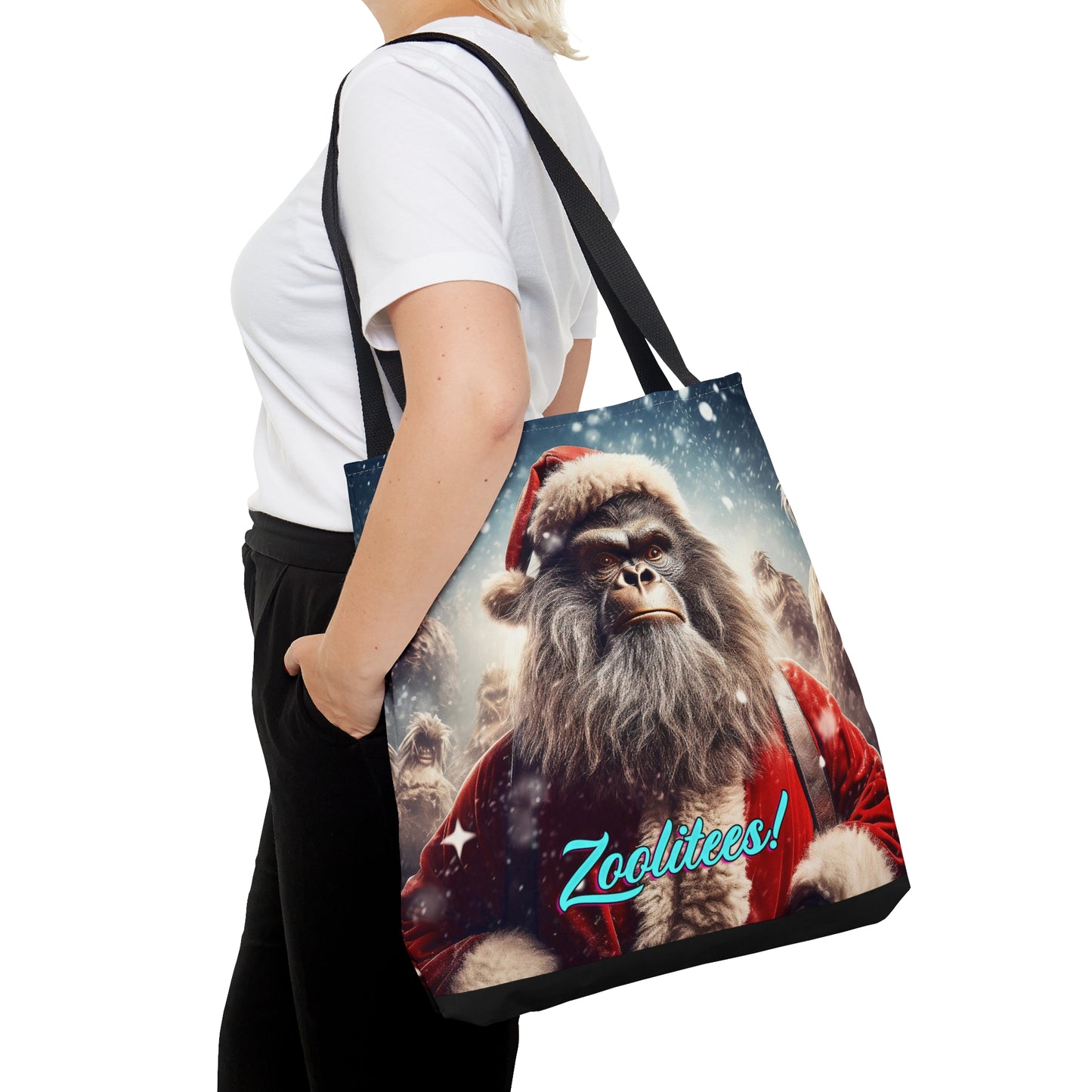 Santa Monkey Movie Tote Bag