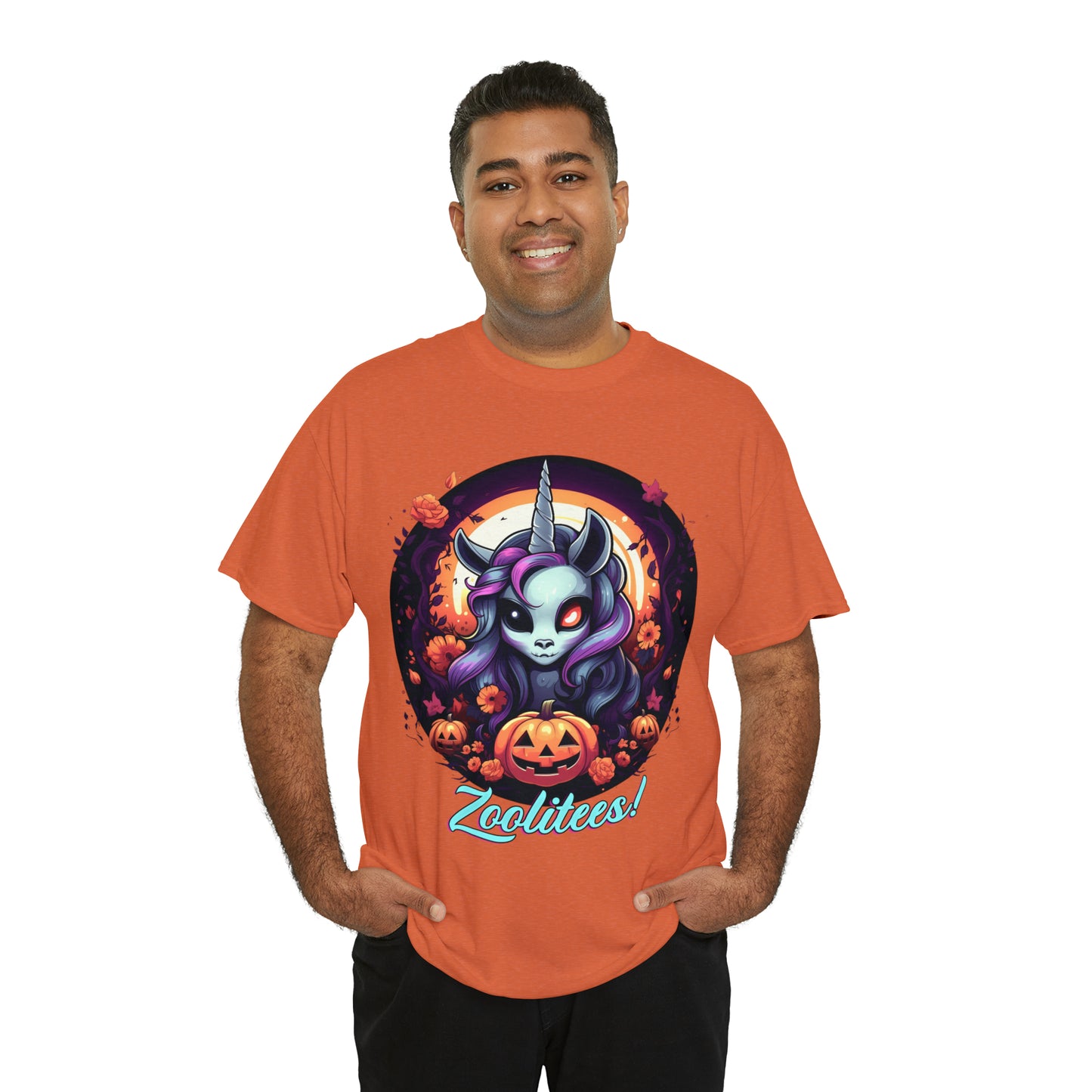 Halloween Unicorn Unisex Heavy Cotton Tee