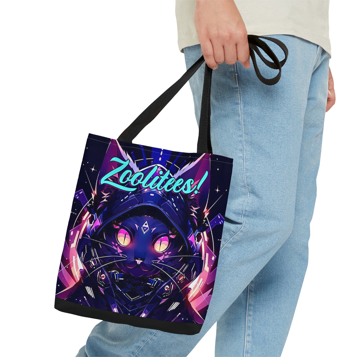 Cat Glow Tote Bag