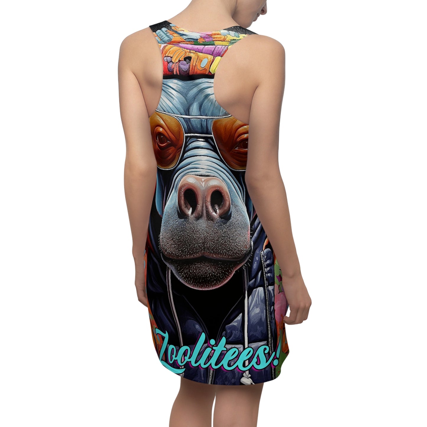Hip-Hop Hippopotamus 2 Women's Dress