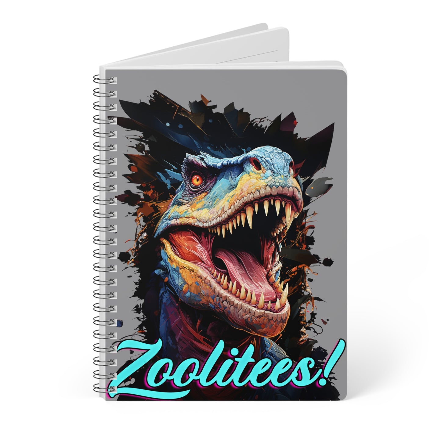 T-Rex Wirobound Softcover Notebook, A5