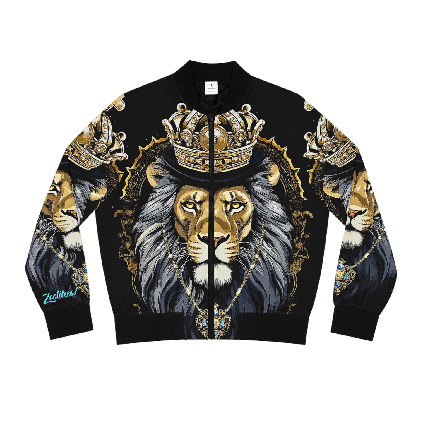 Women's King Lion Bomber Jacket (AOP)