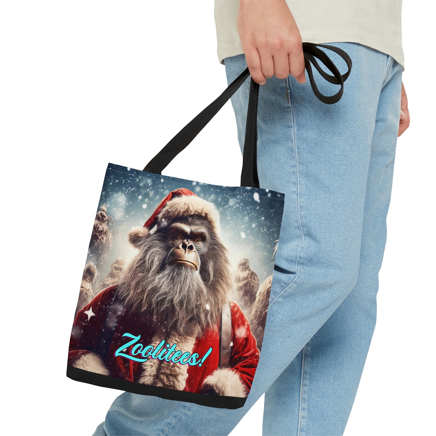 Santa Monkey Movie Tote Bag