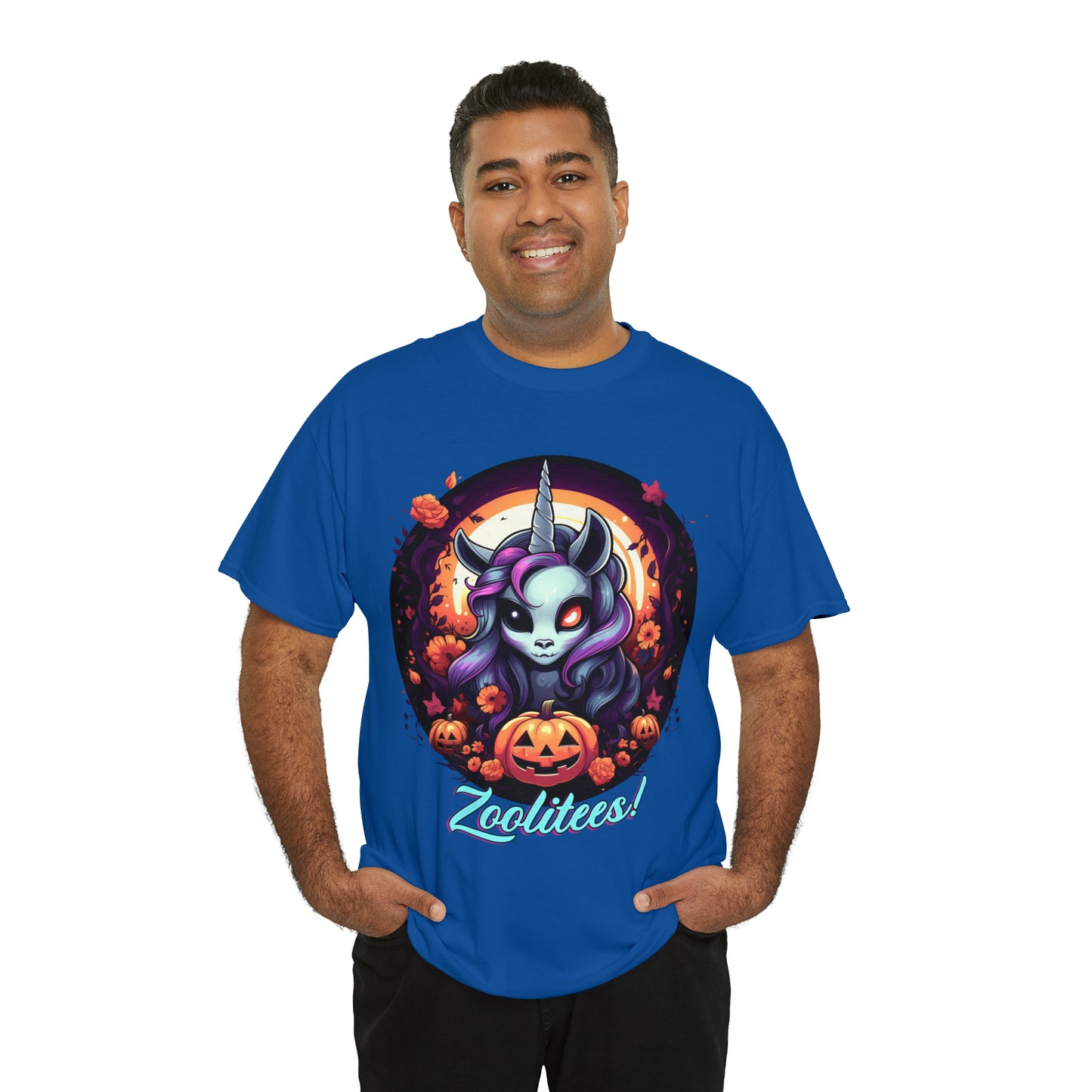 Halloween Unicorn Unisex Heavy Cotton Tee