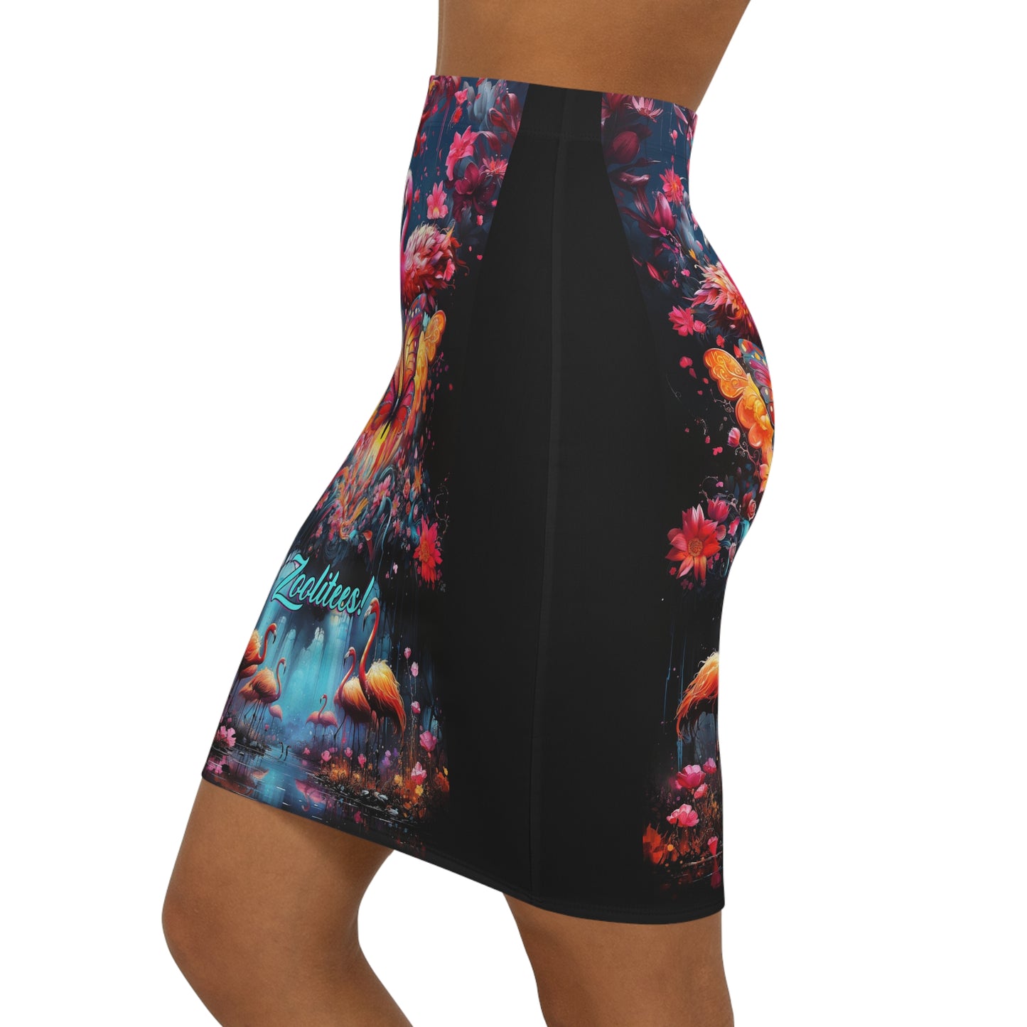 Butterfly Flamingo Women's Mini Skirt