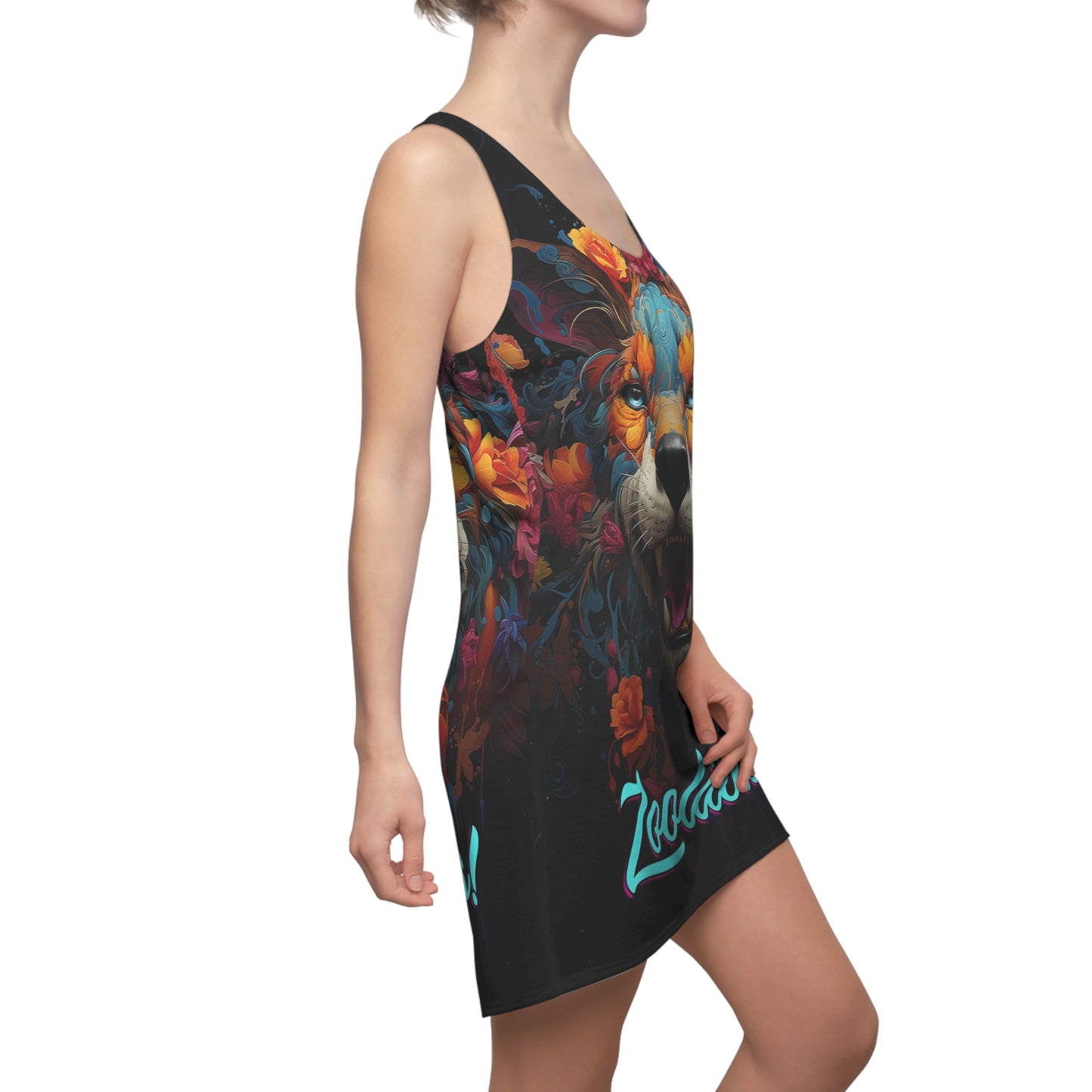 Tibetan Tiger Women's Cut & Sew Racerback Dress