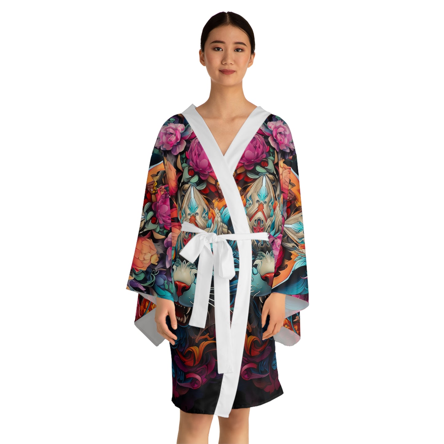 Wildcat Long Sleeve Kimono Robe