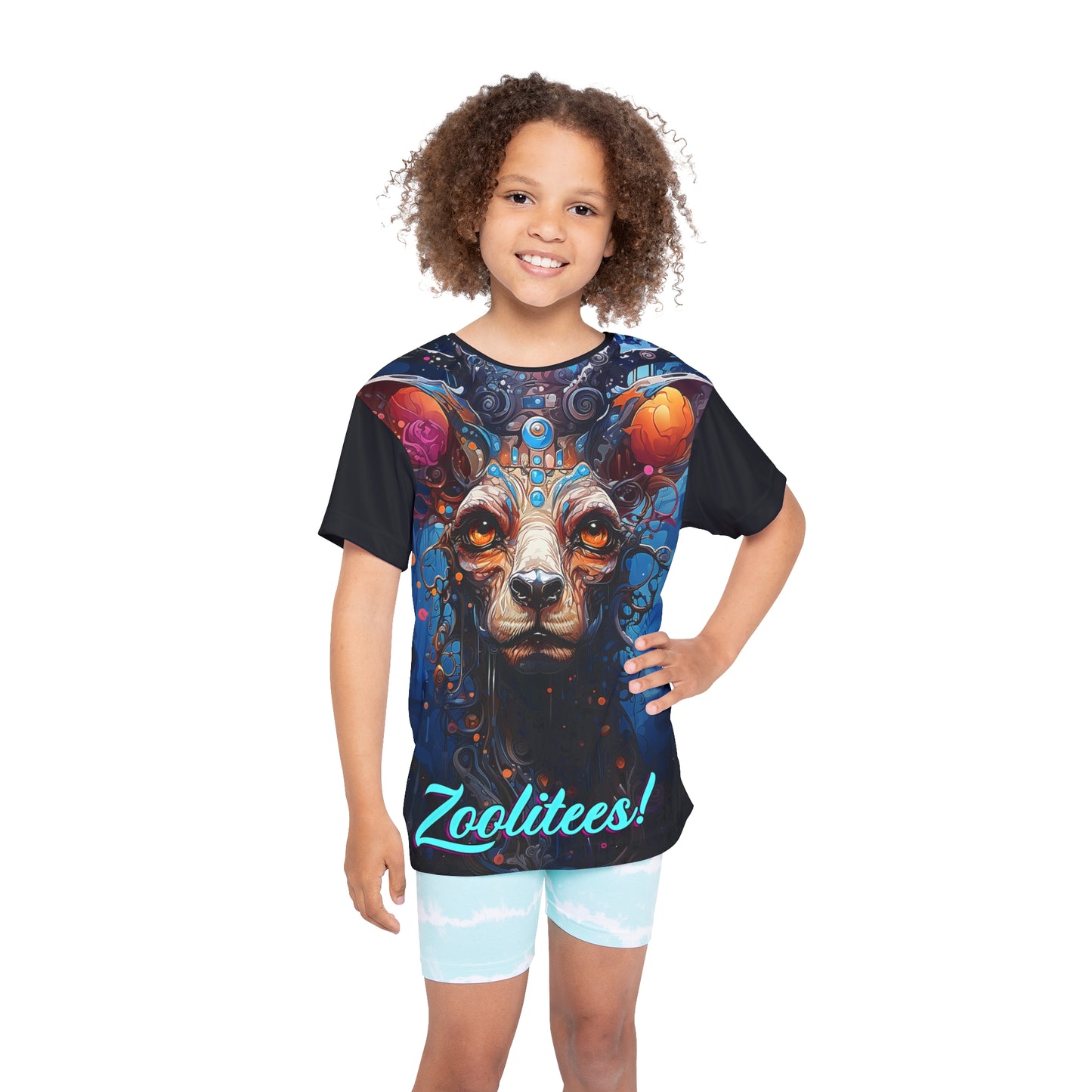 Space Deer Kids Sports Jersey (AOP)