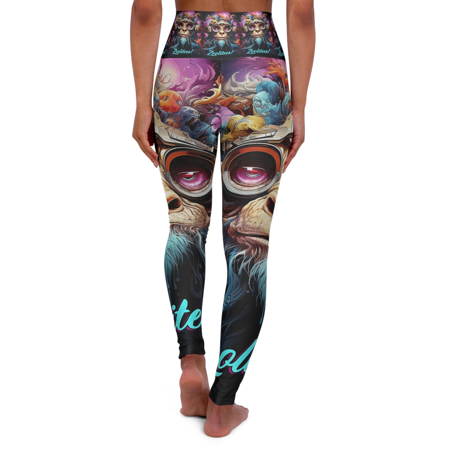 Mystic Monkey High Waisted Yoga Leggings