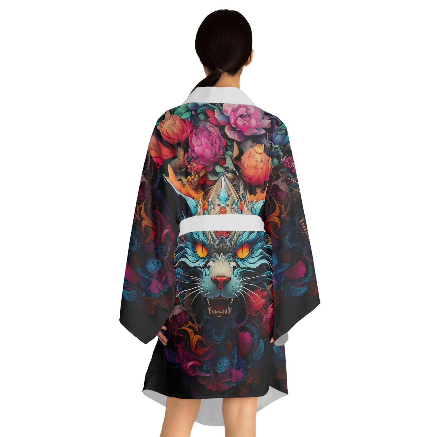 Wildcat Long Sleeve Kimono Robe