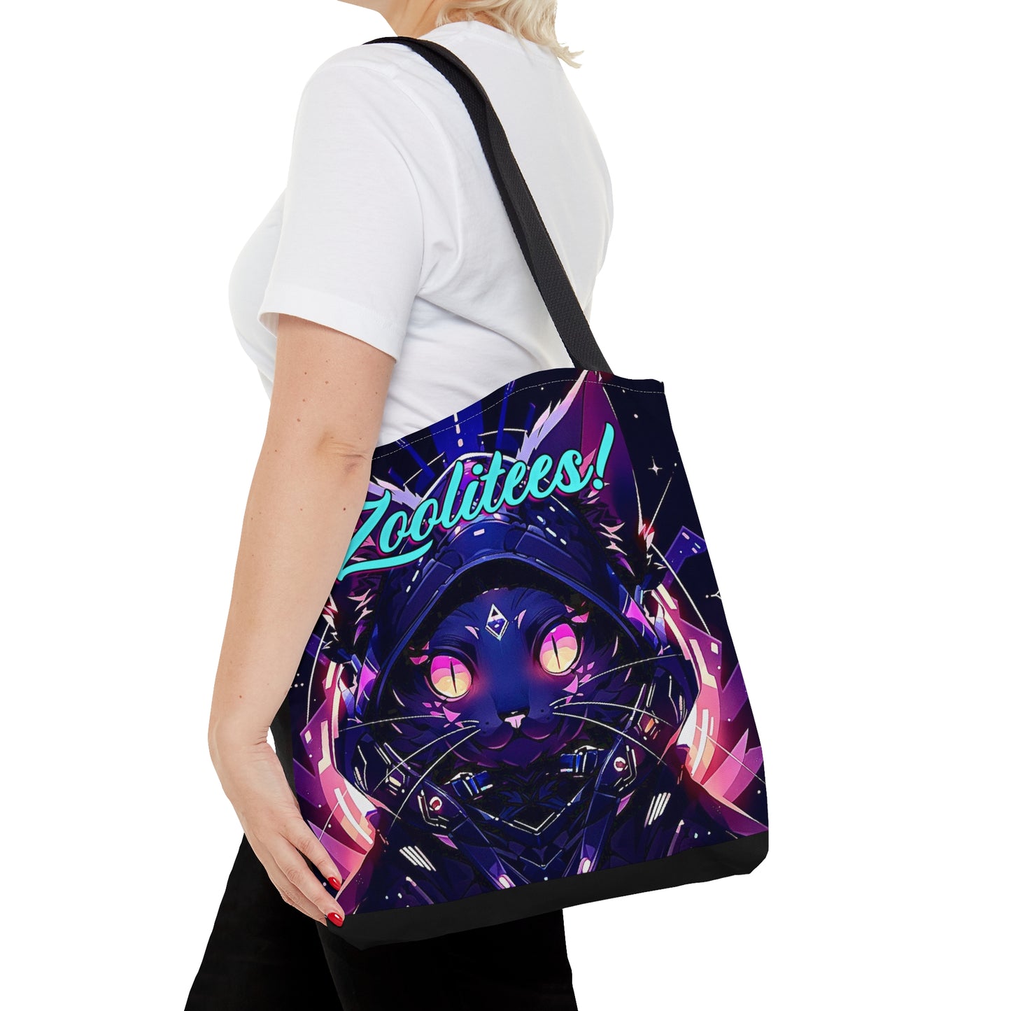 Cat Glow Tote Bag