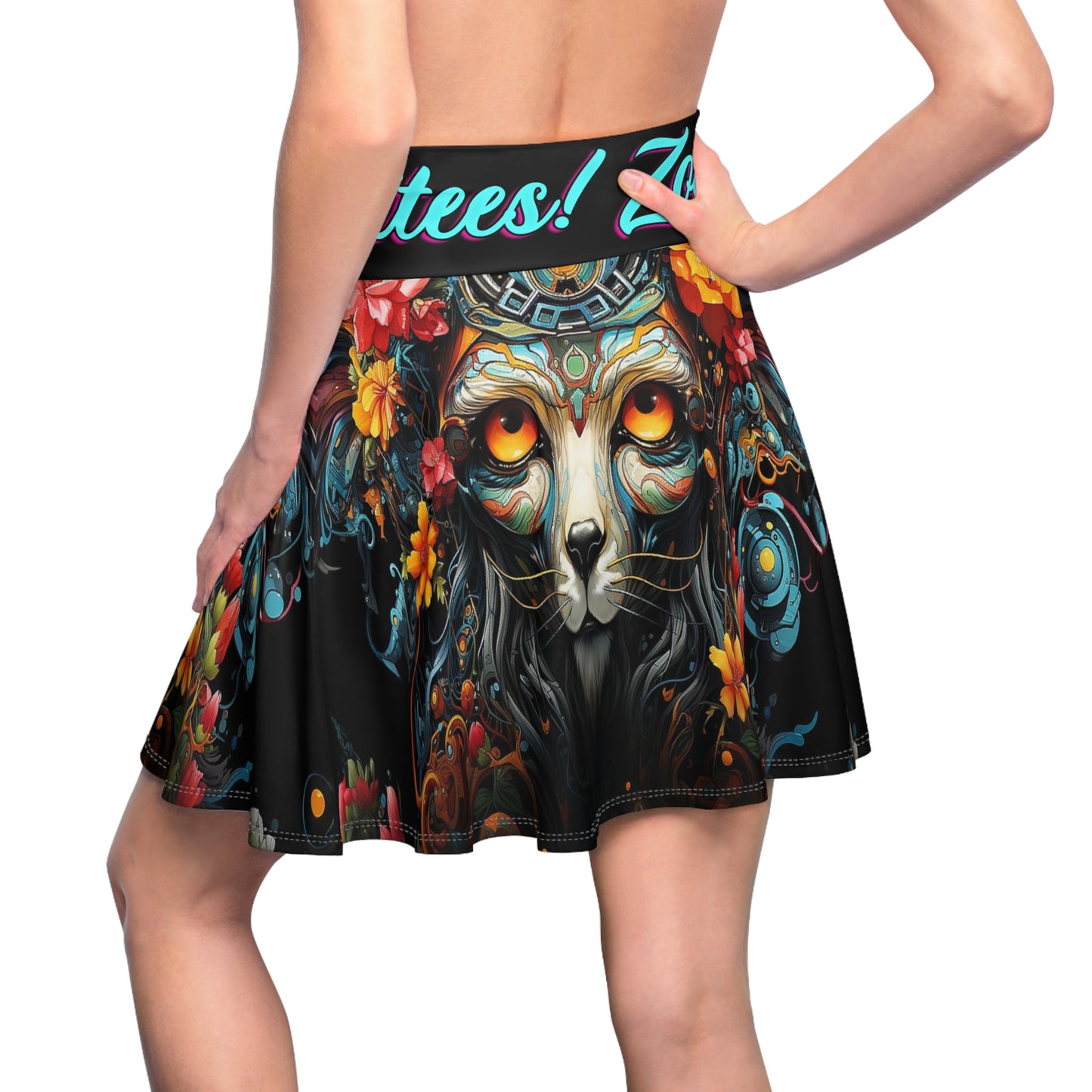 Focused Lion Women's Skater Skirt